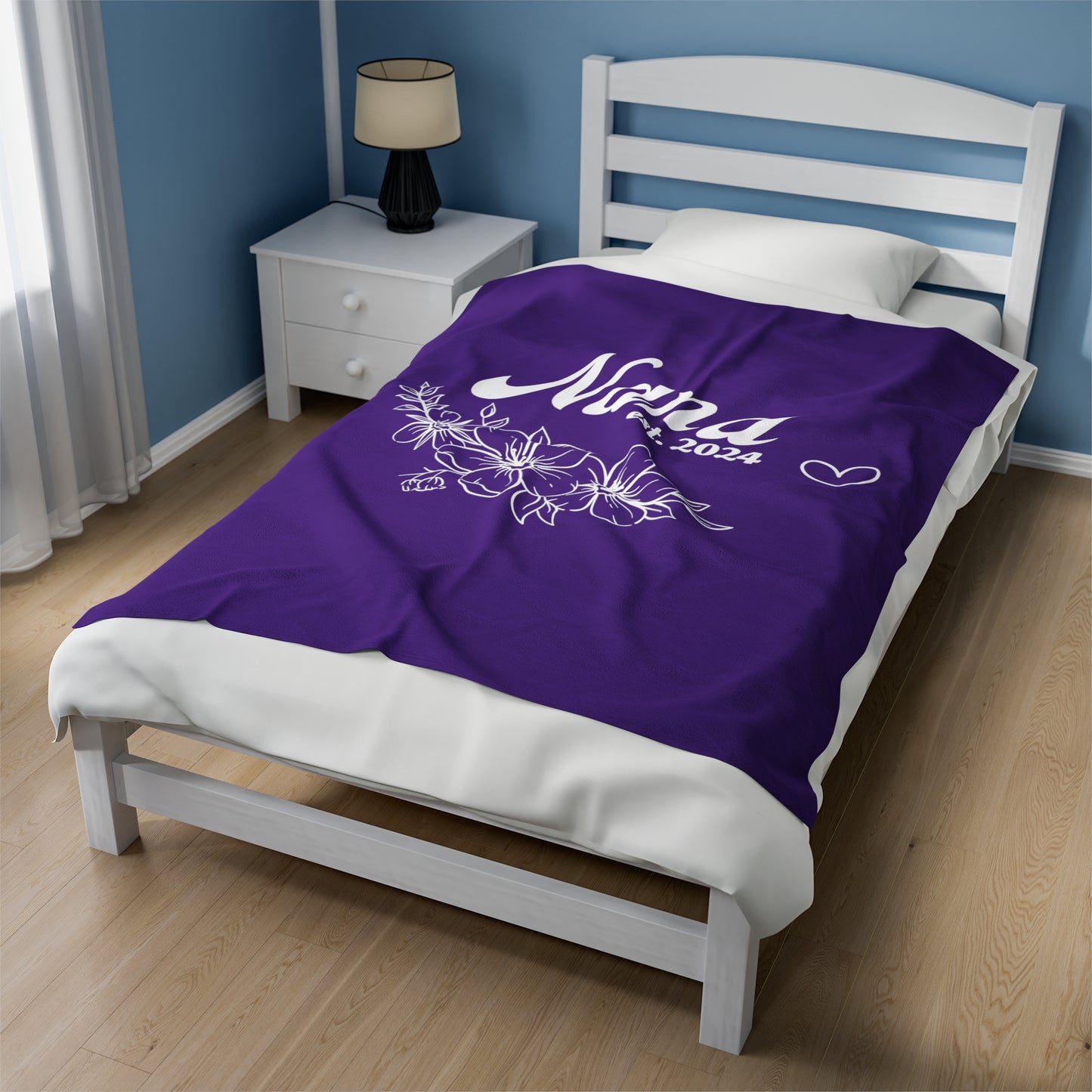 Nana Purple Blanket Velveteen Plush Blanket