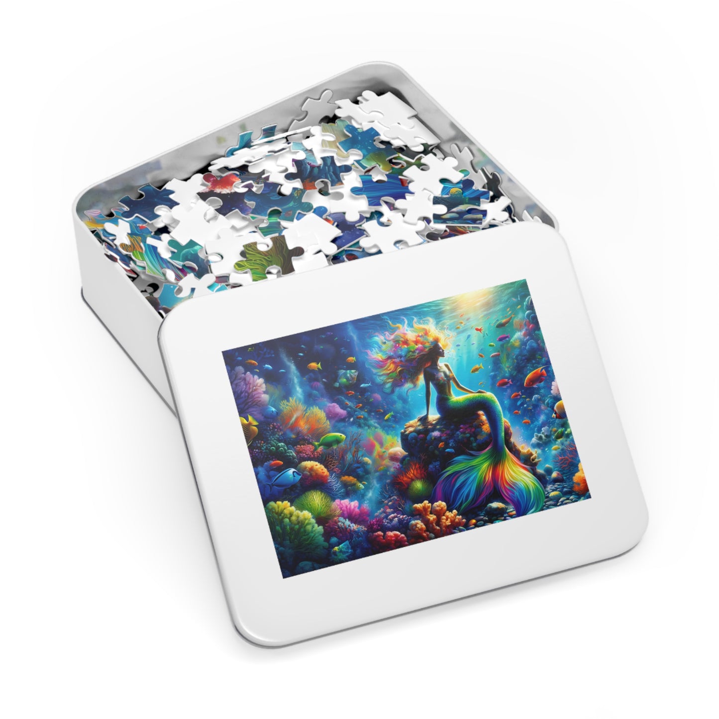 Mermaid Paradise Jigsaw Puzzle  500 or 1000-Piece w/Tin