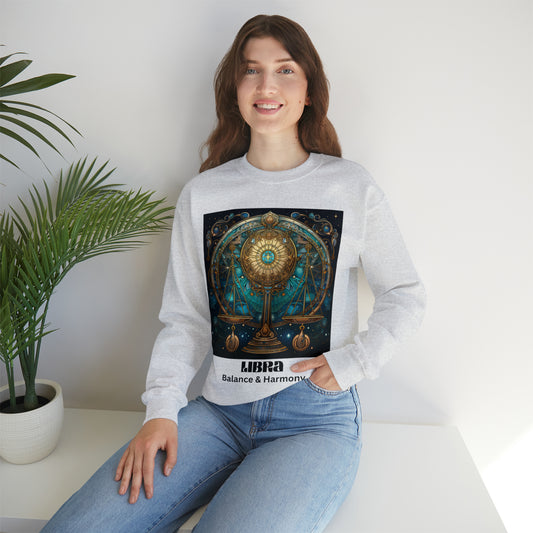 Libra Zodiac Sweatshirt Art Deco