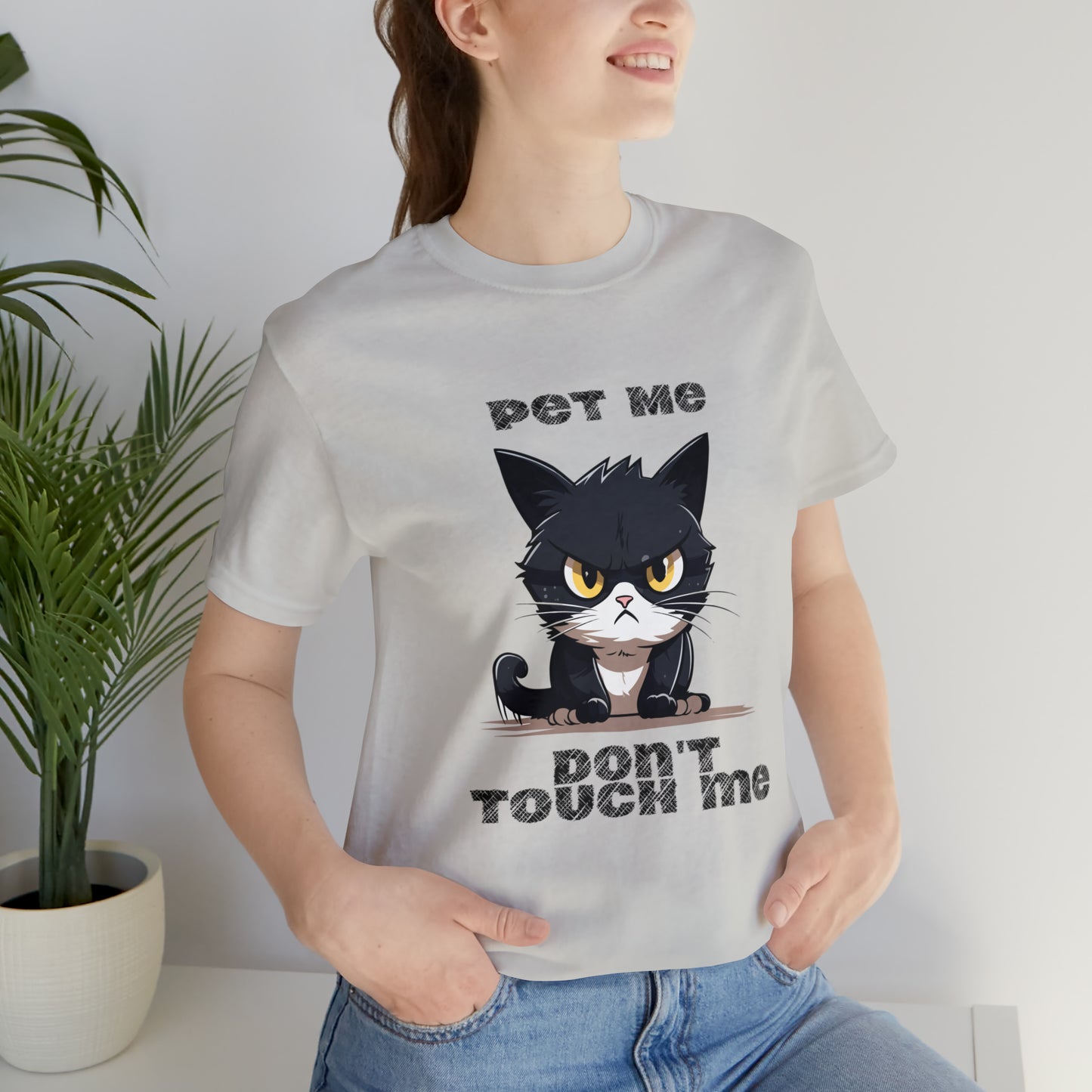 Pet Me Cat shirt Unisex Jersey Short Sleeve Tee