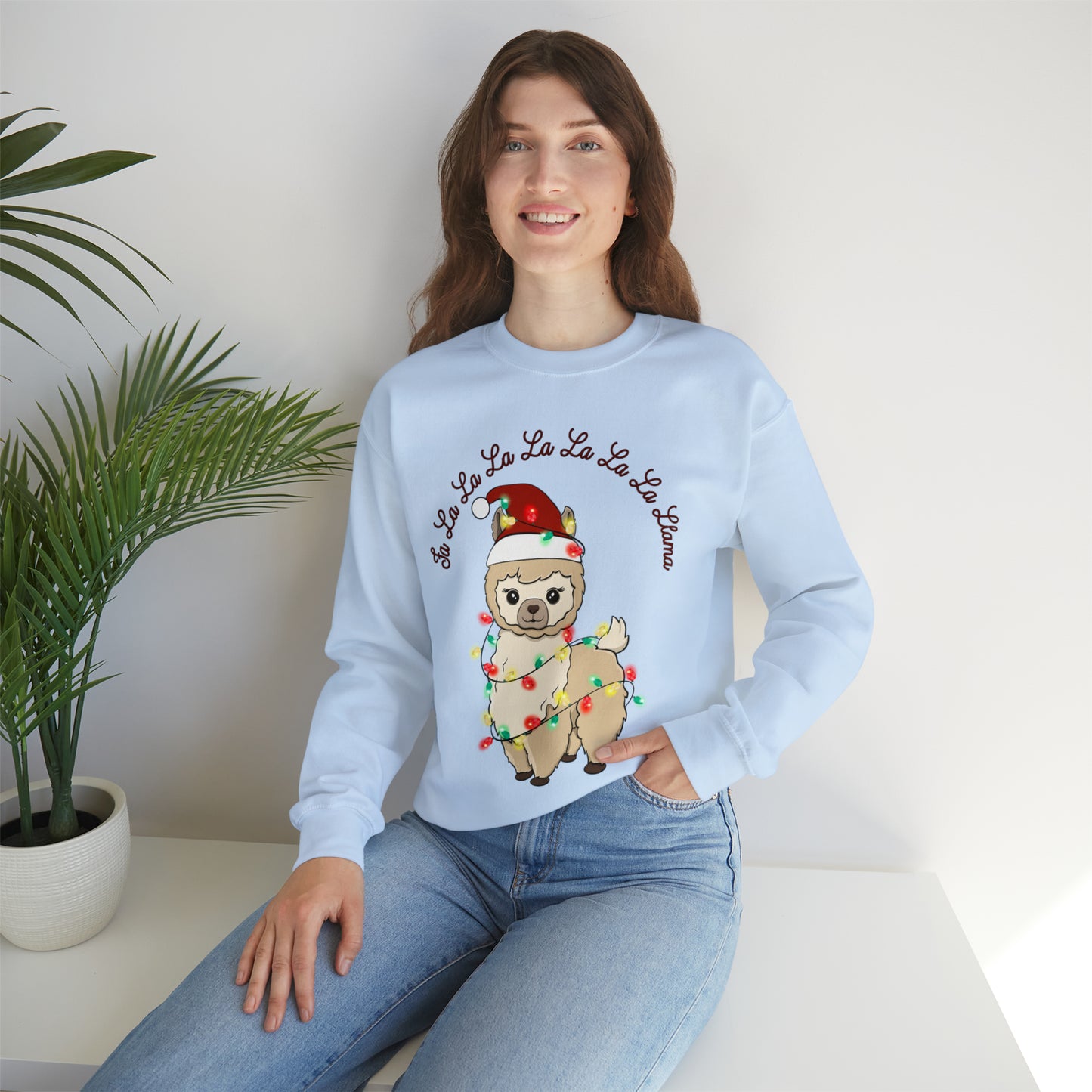 Christmas Llama Lights Sweatshirt