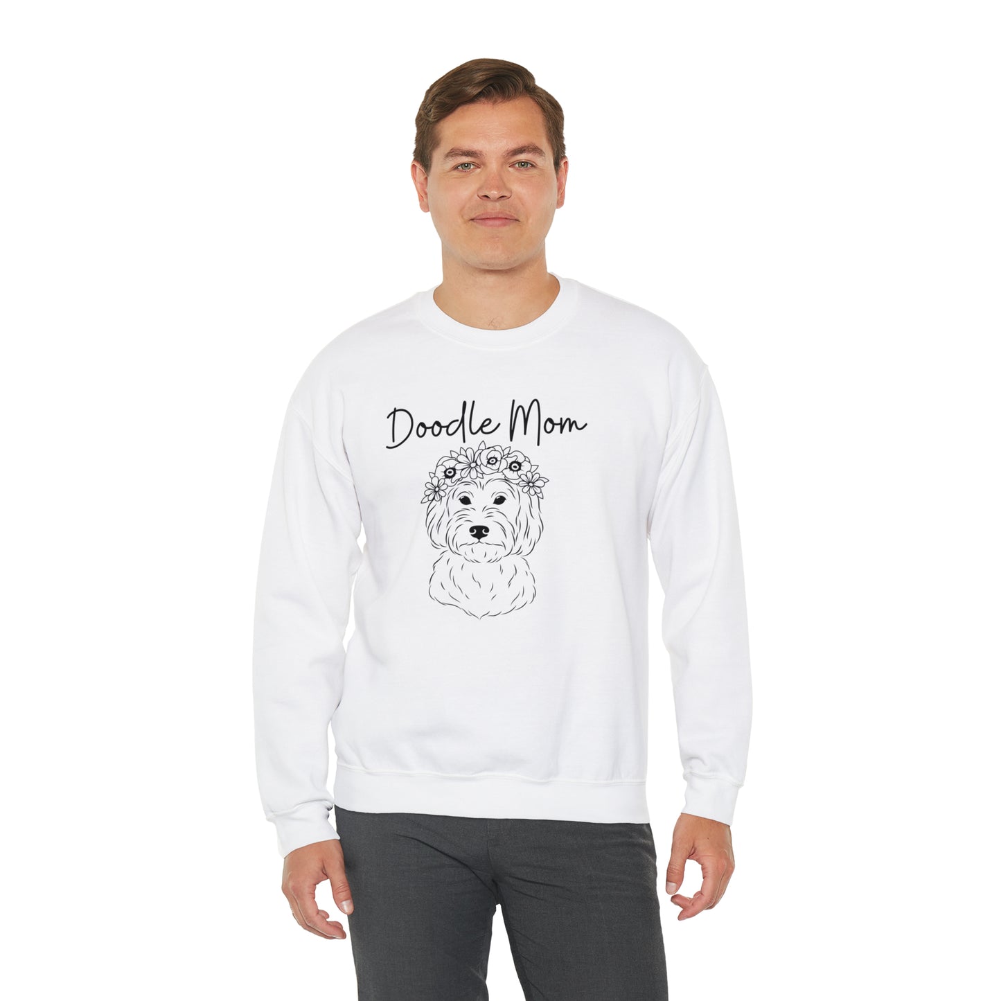 Doodle mom Unisex Heavy Blend™ Crewneck Sweatshirt