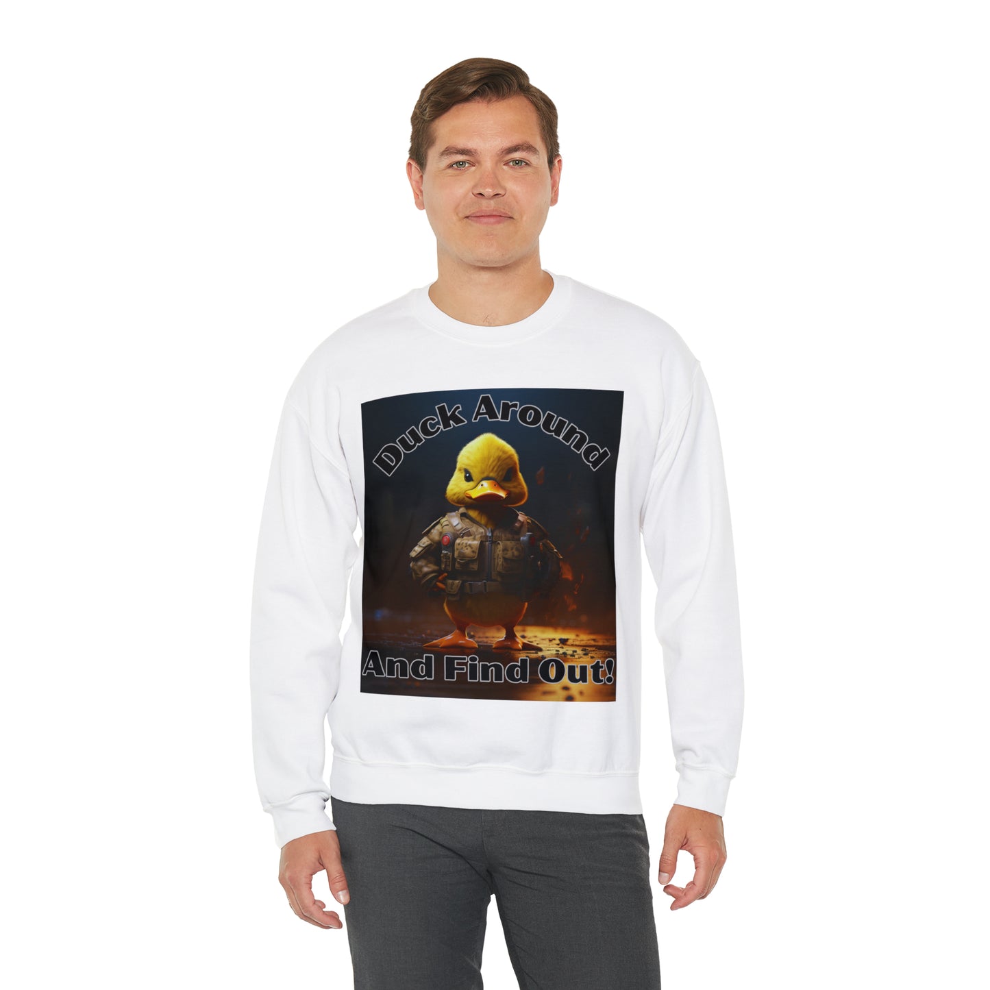 Duck Around Graphic Fun Sweatshirt