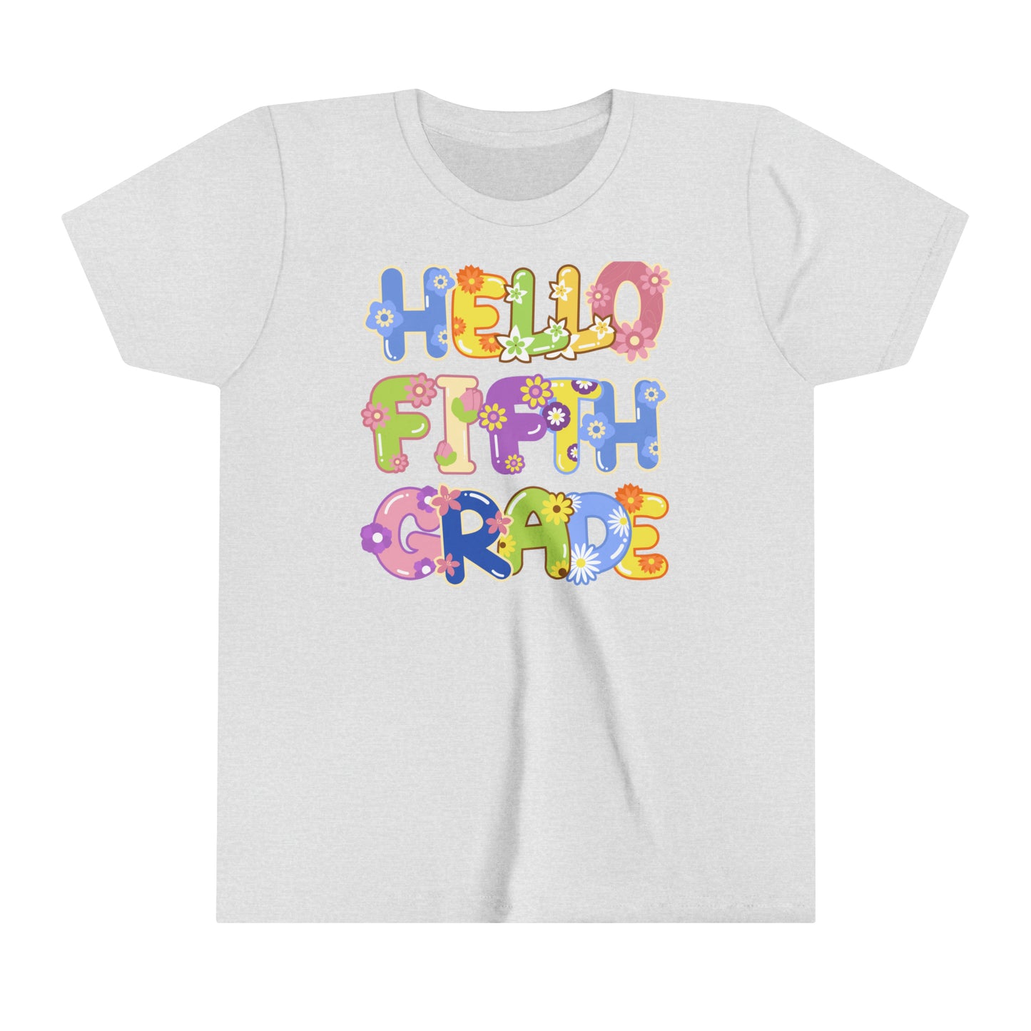 Hello Fifth Grade Youth Short Sleeve Tee