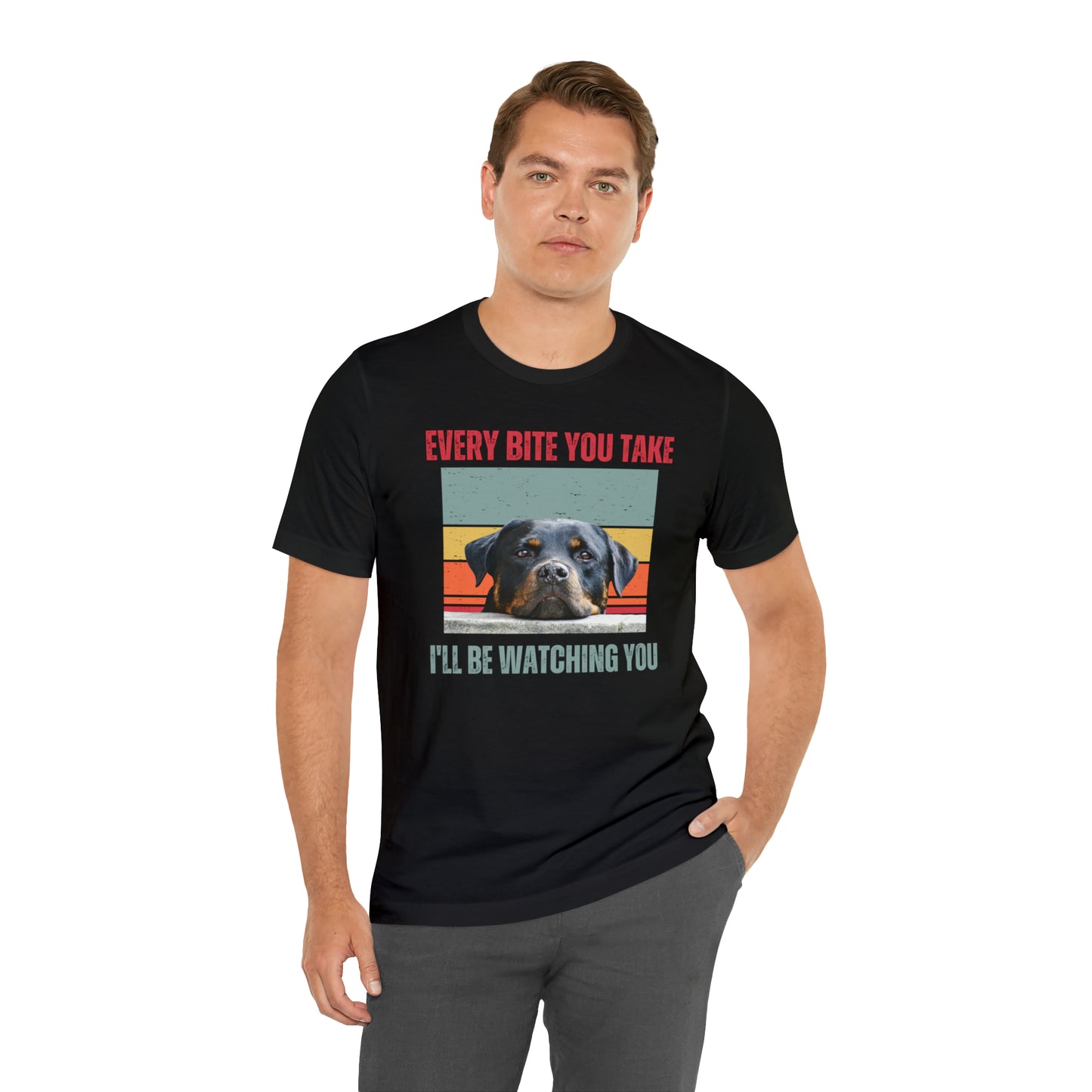 Dog Every bite Rottweiler Unisex Jersey Short Sleeve Tee