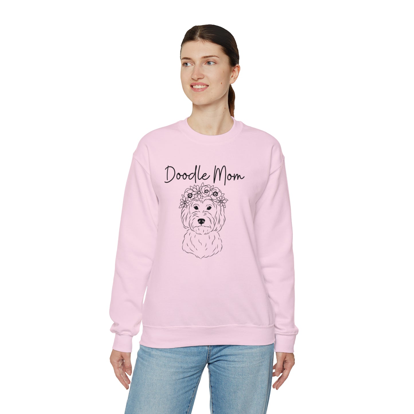 Doodle mom Unisex Heavy Blend™ Crewneck Sweatshirt