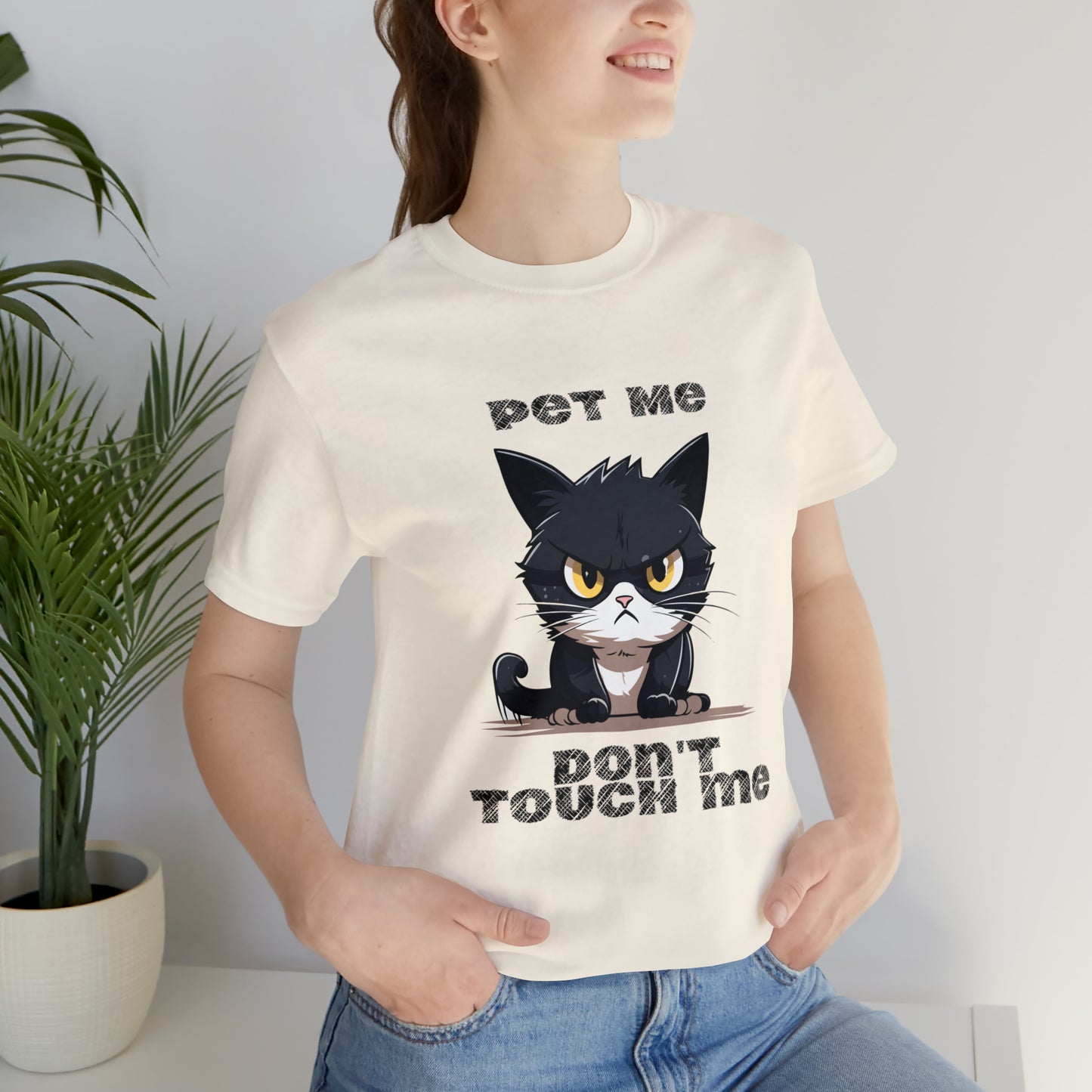 Pet Me Cat shirt Unisex Jersey Short Sleeve Tee