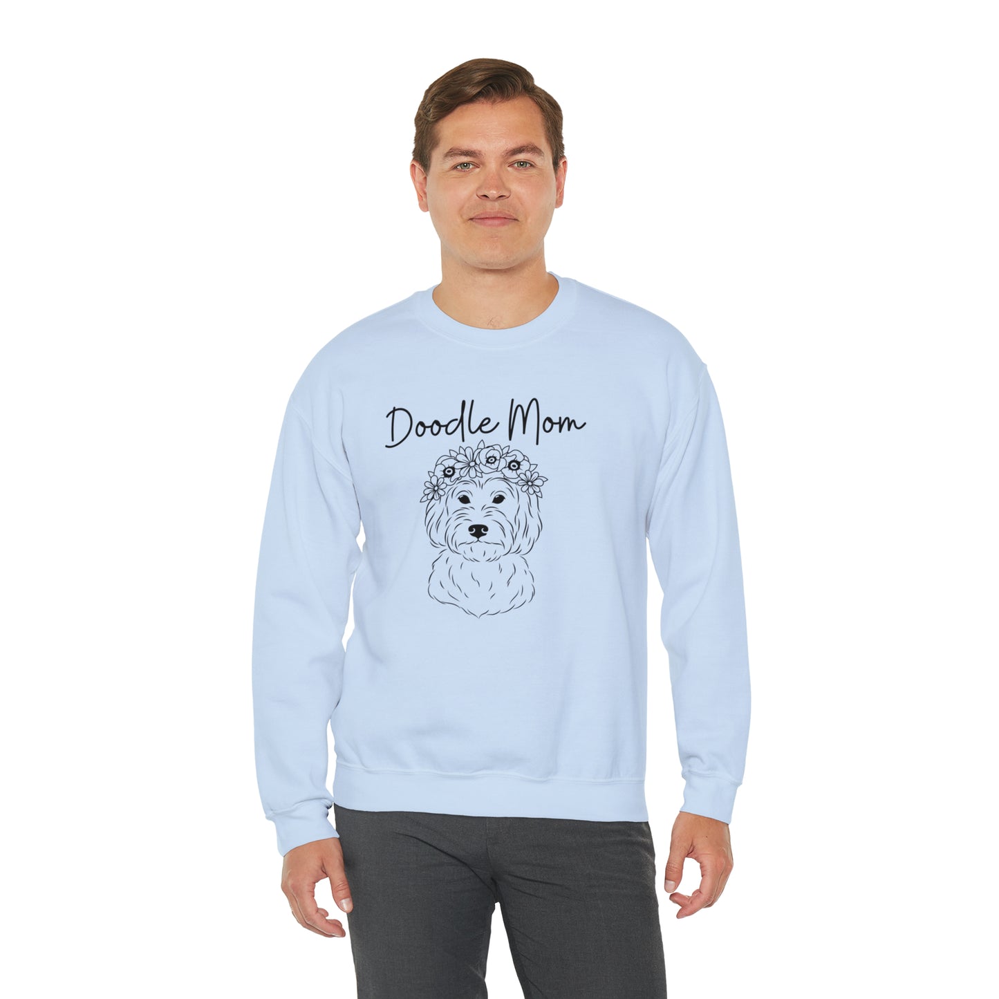 Doodle mom Unisex Heavy Blend™ Crewneck Sweatshirt