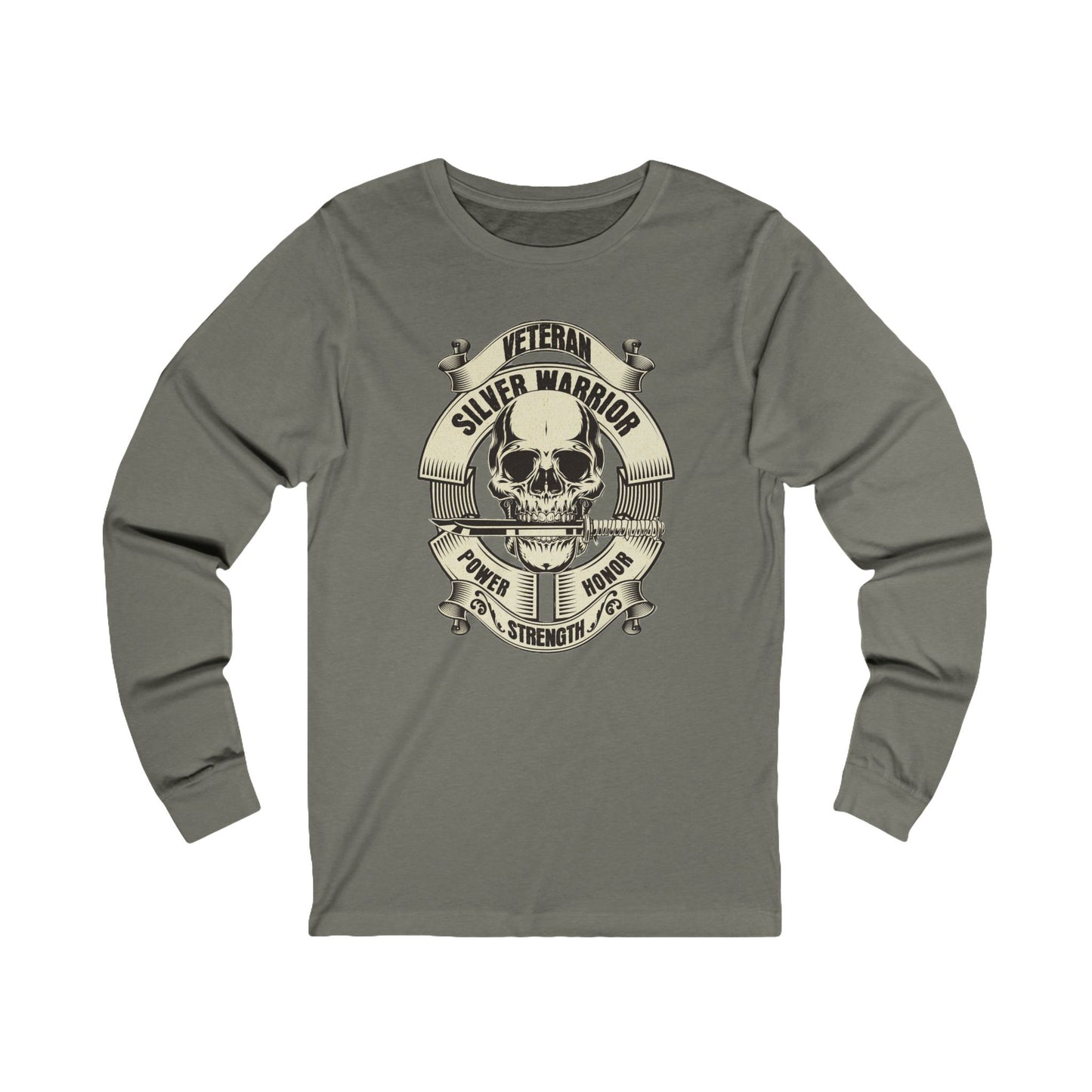 SIlver Warrior Veteran Unisex Garment-dyed Long Sleeve T-Shirt