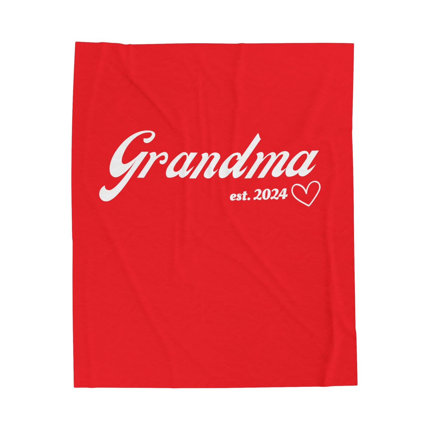 Grandma est 2024 Velveteen Plush Blanket