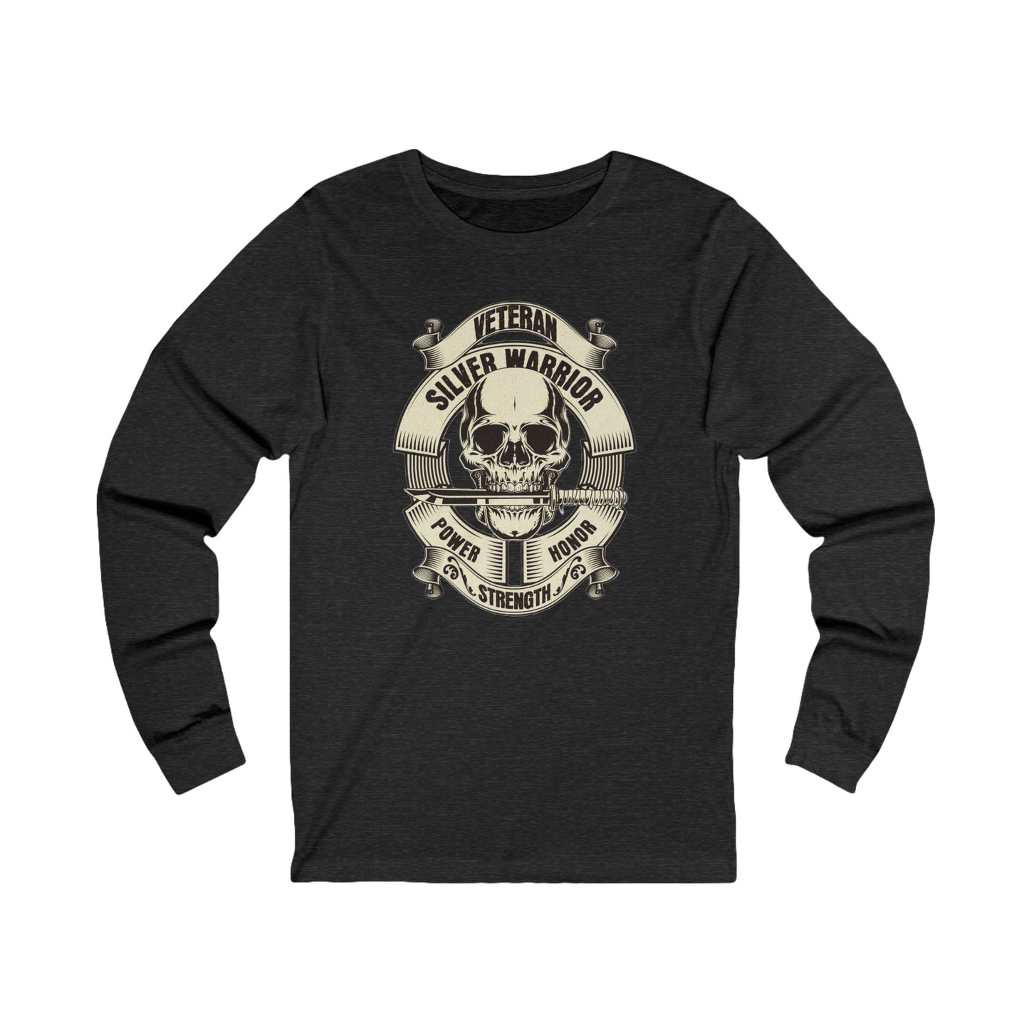 SIlver Warrior Veteran Unisex Garment-dyed Long Sleeve T-Shirt