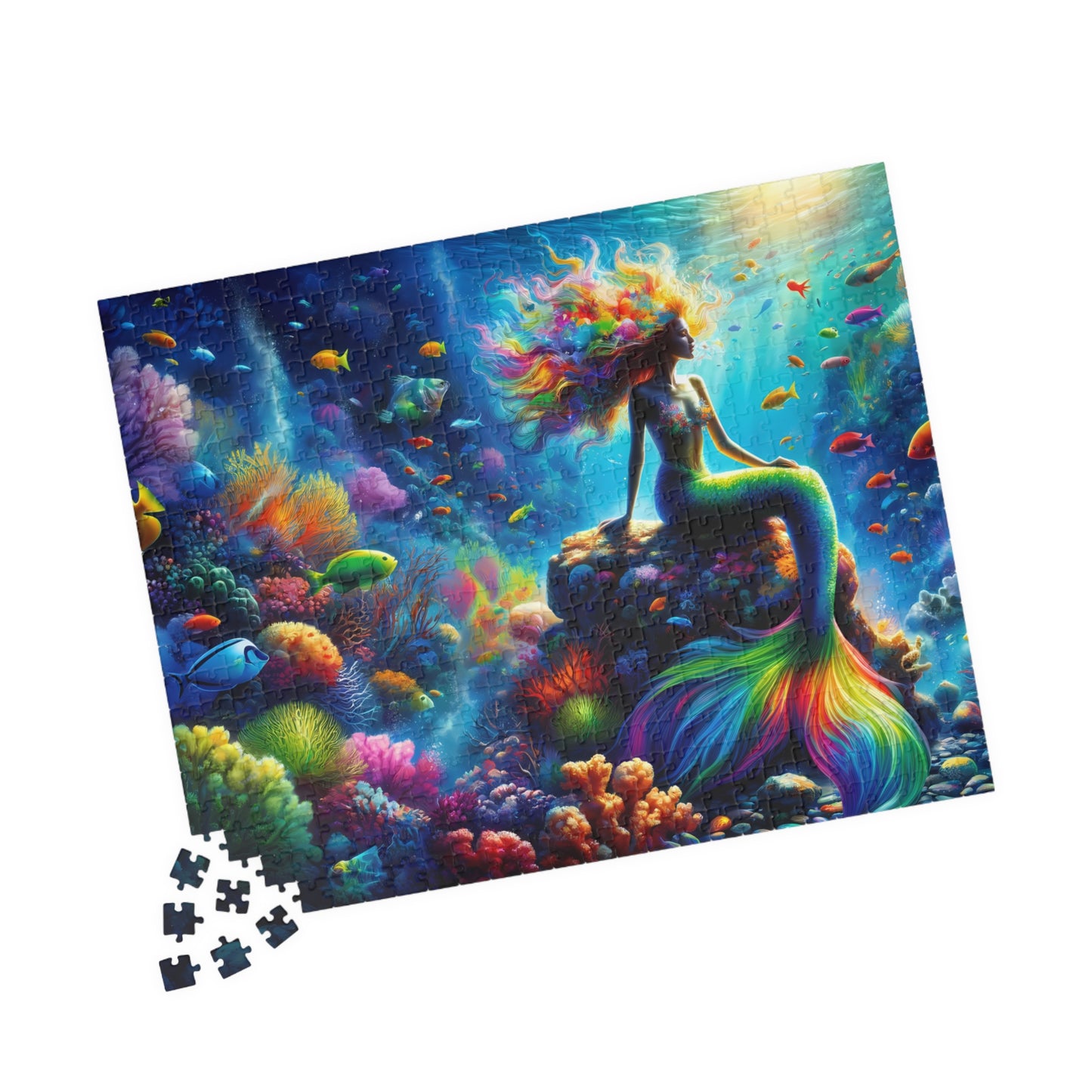 Enchanted Ocean Melody: A Serene Mermaid's Realm Puzzle