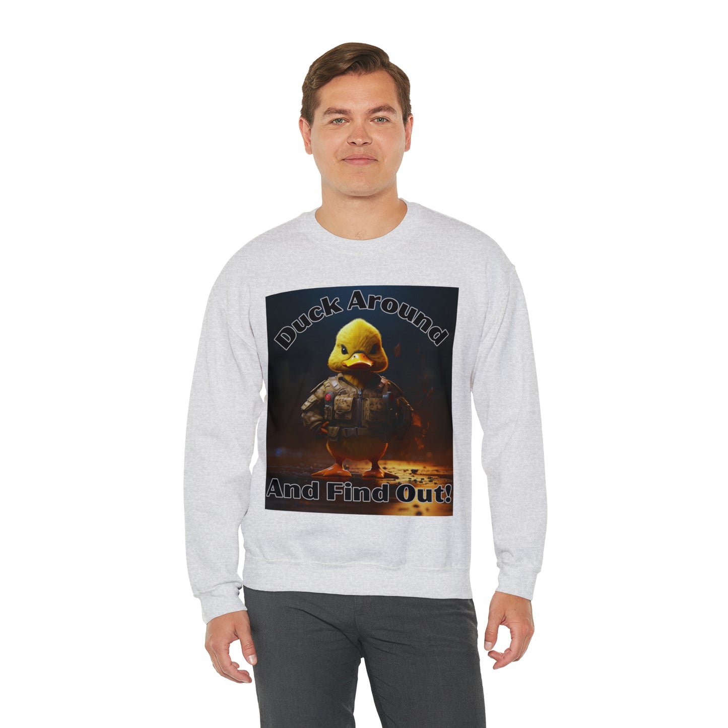 Duck Around Graphic Fun Sweatshirt