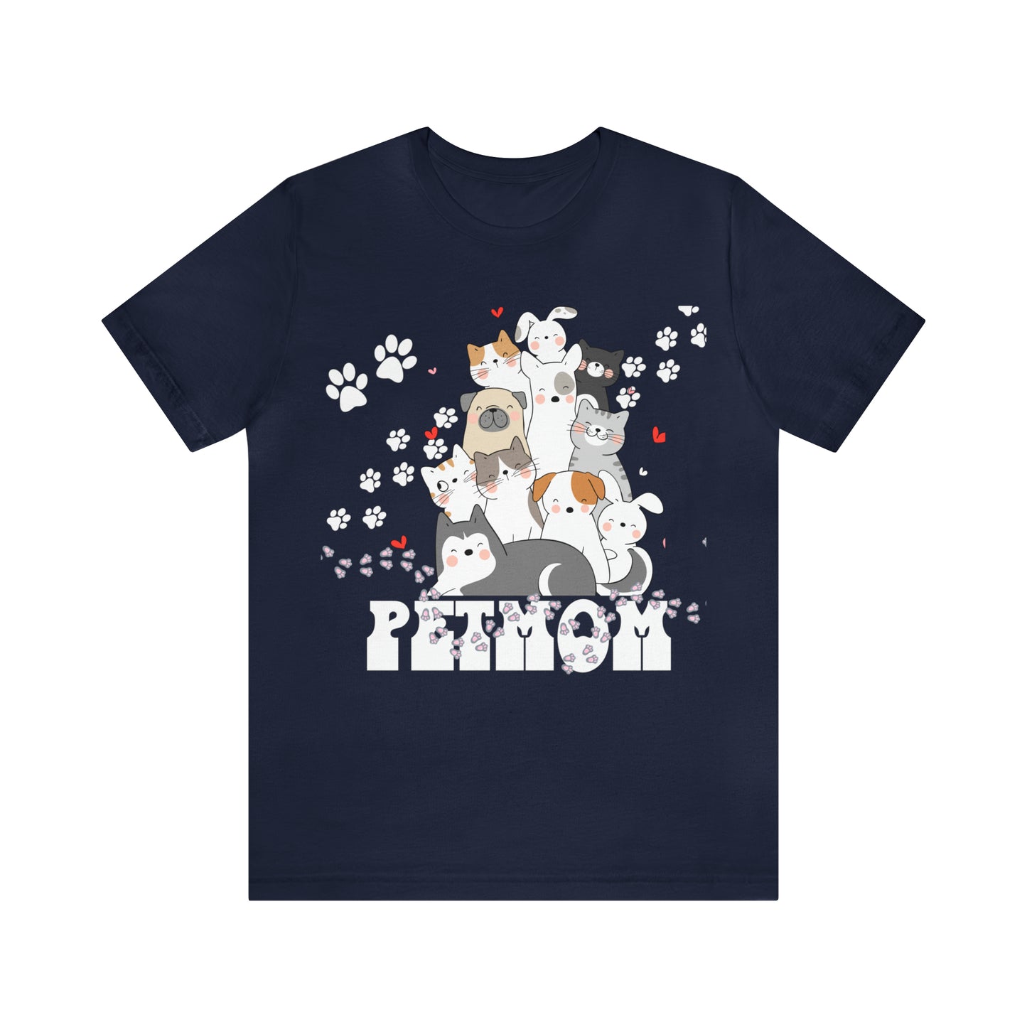 Pet mom multiple Unisex Jersey Short Sleeve Tee