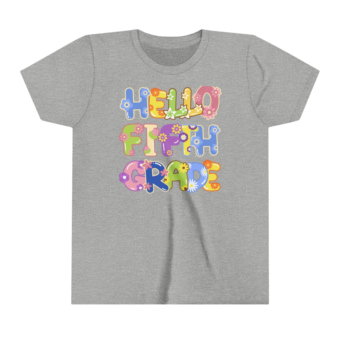 Hello Fifth Grade Youth Short Sleeve Tee