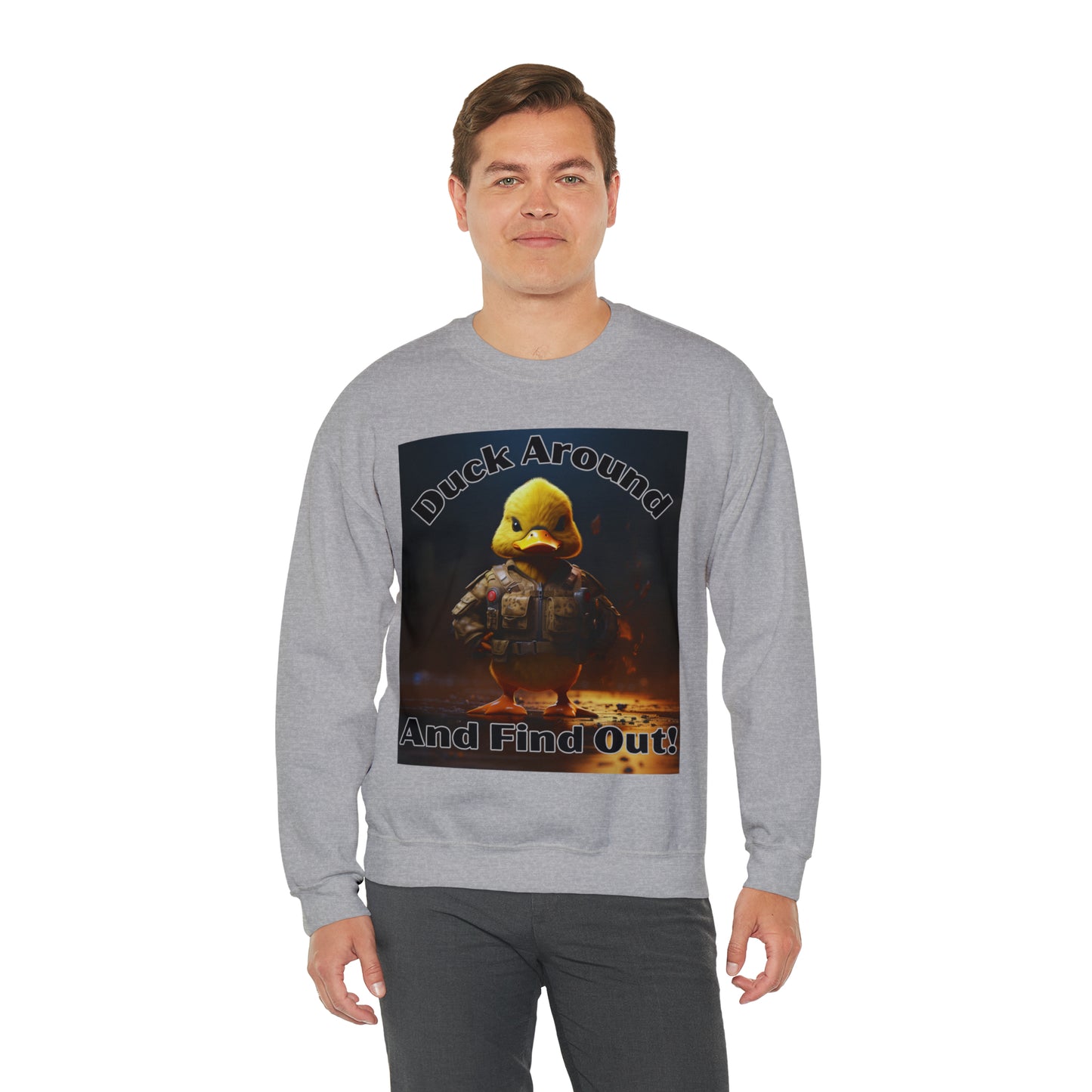 Duck Around Graphic Fun Sweatshirt