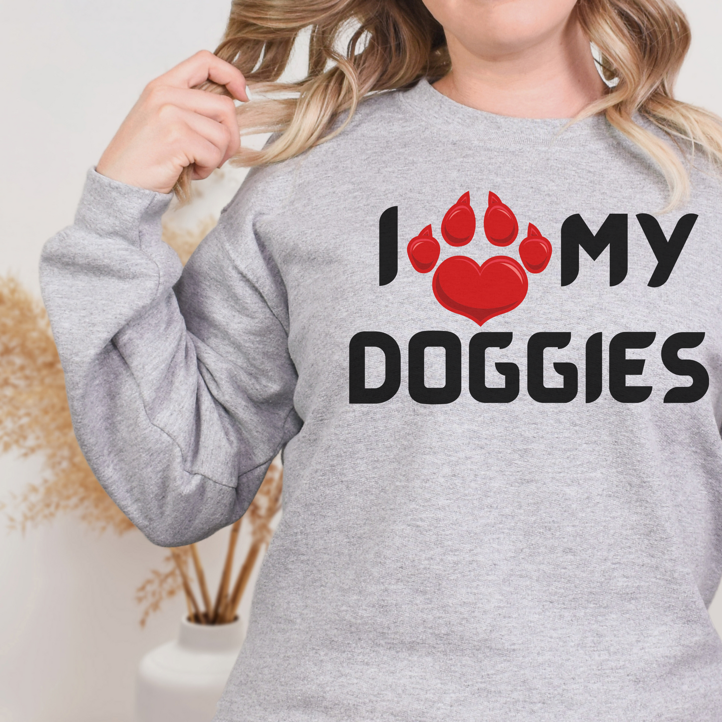 I love my Doggies Unisex Heavy Blend™ Crewneck Sweatshirt