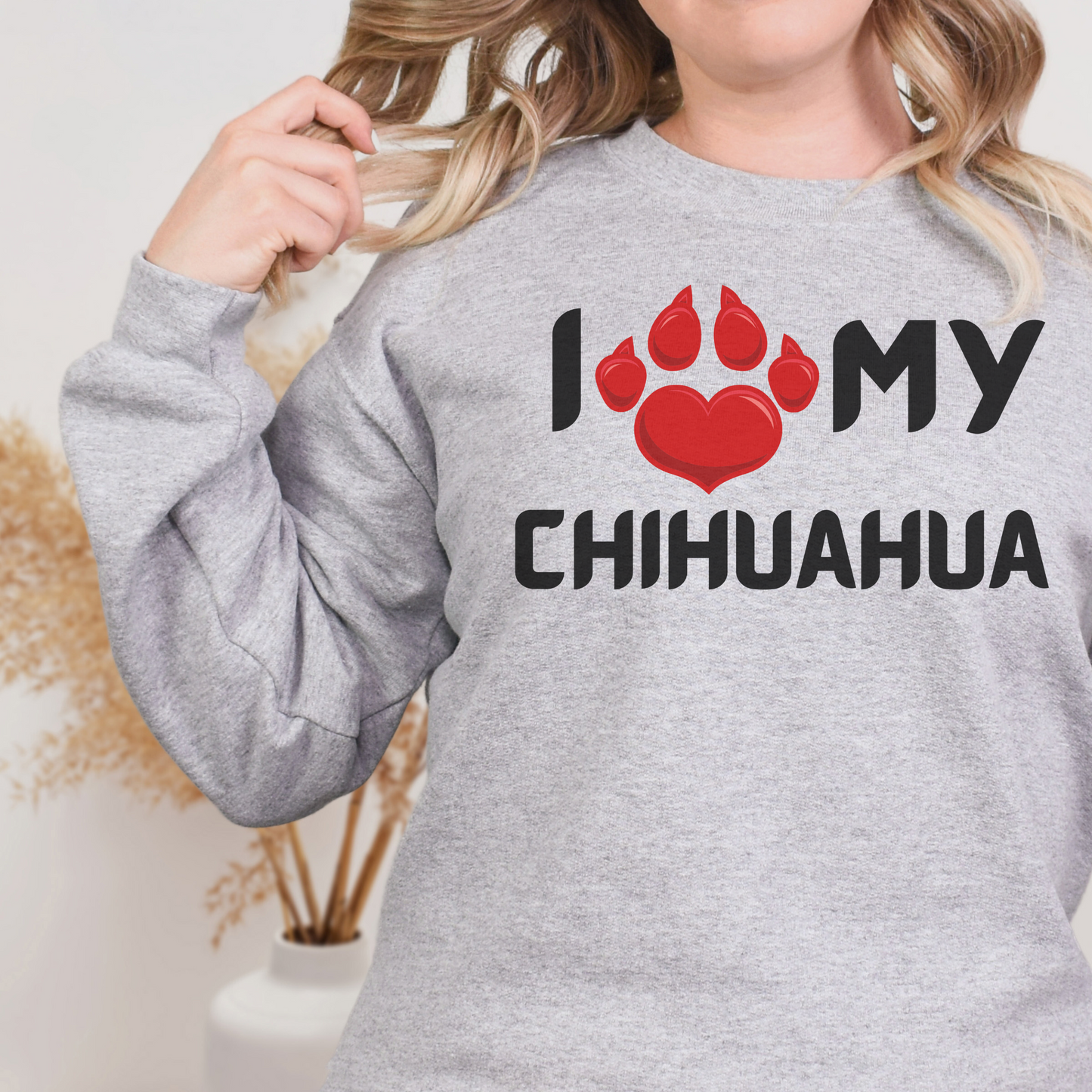 I love my Chihuahua Unisex Heavy Blend™ Crewneck Sweatshirt