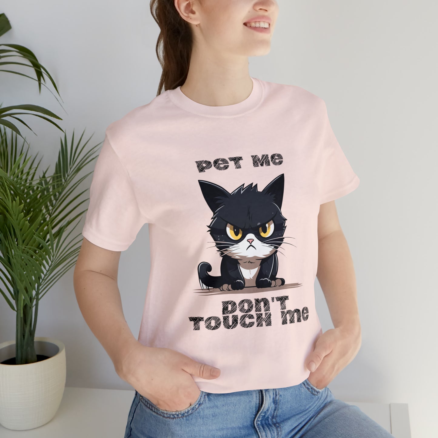 Pet Me Cat shirt Unisex Jersey Short Sleeve Tee