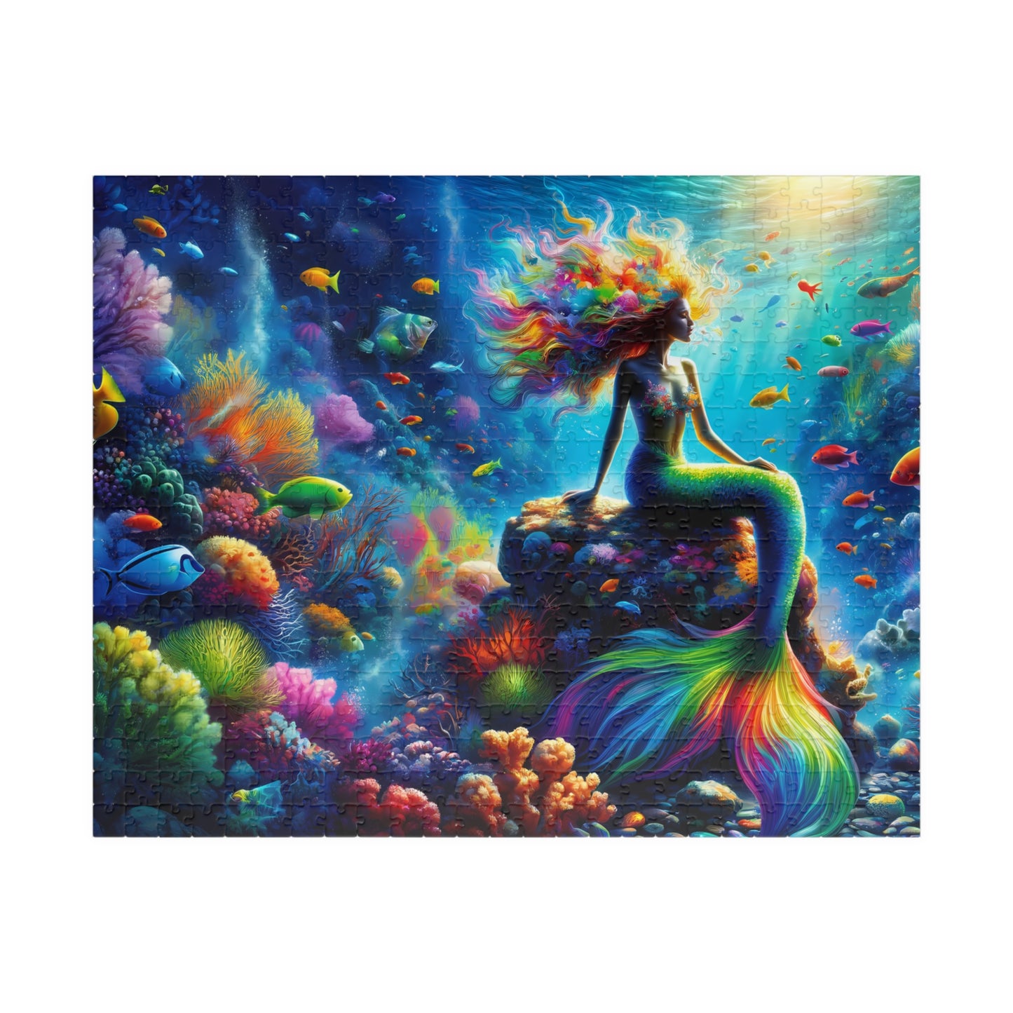 Enchanted Ocean Melody: A Serene Mermaid's Realm Puzzle