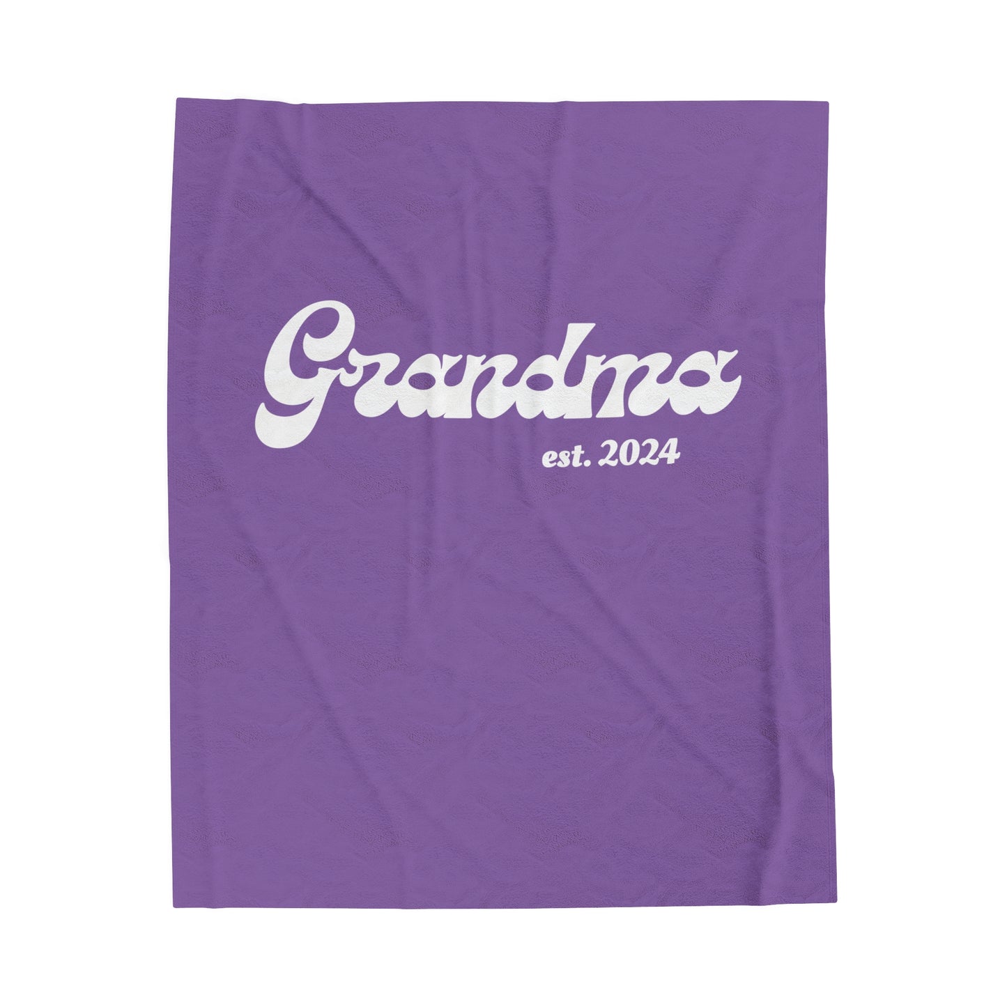 Grandma est 2024 Velveteen Plush Blanket