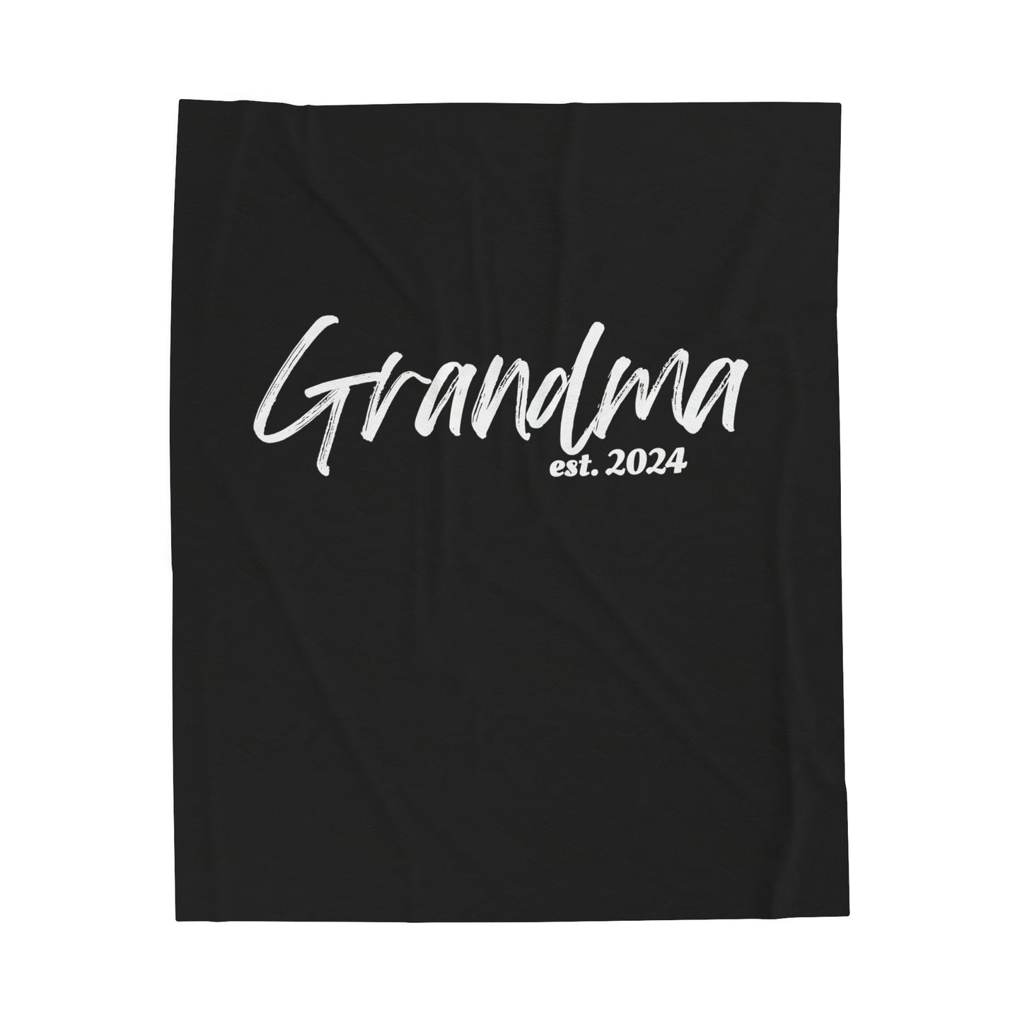 Grandma est 2024 Gift Velveteen Plush Blanket