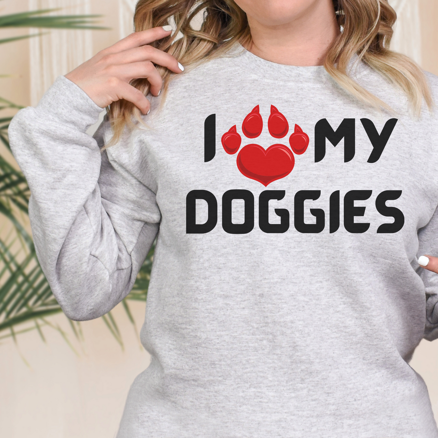 I love my Doggies Unisex Heavy Blend™ Crewneck Sweatshirt