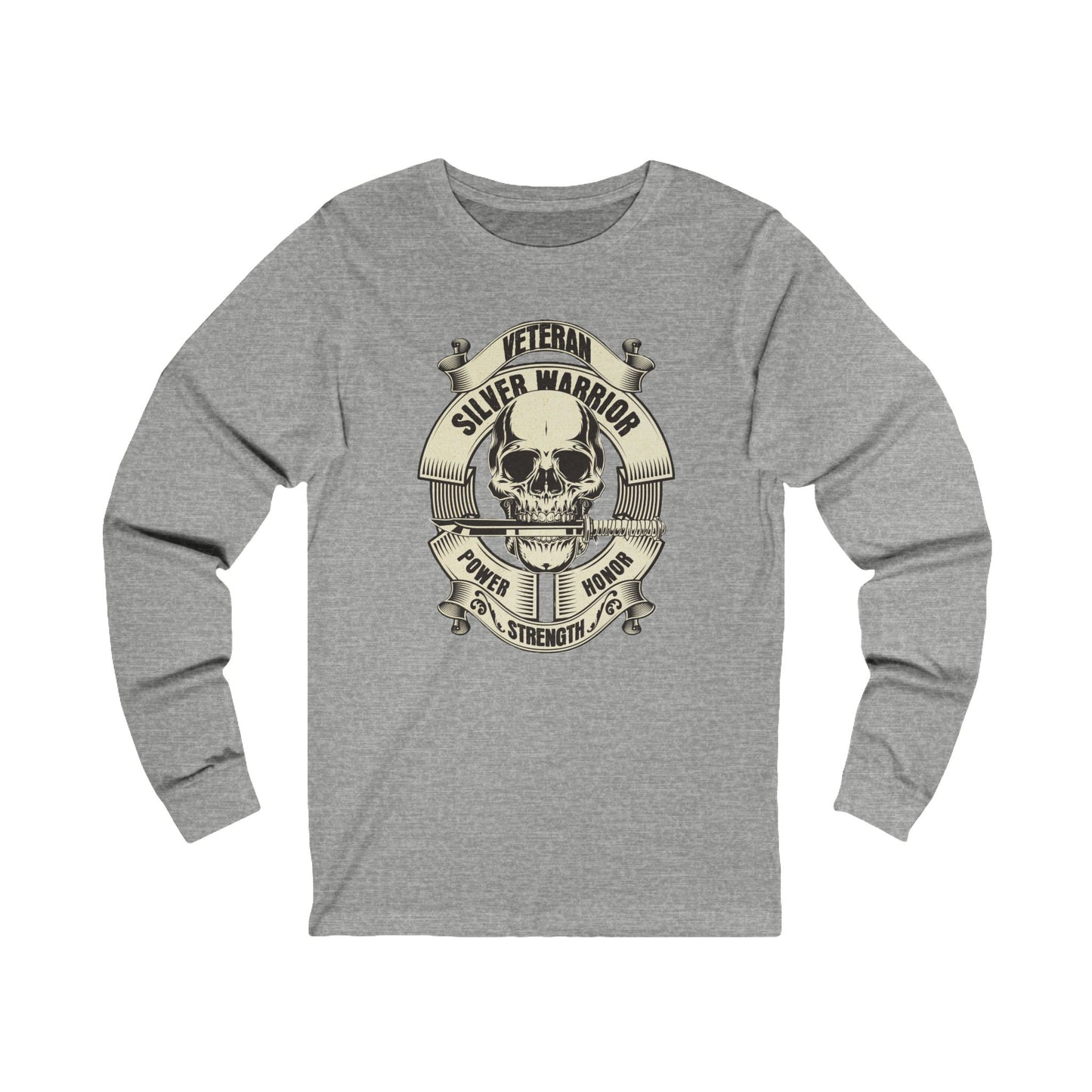 SIlver Warrior Veteran Unisex Garment-dyed Long Sleeve T-Shirt