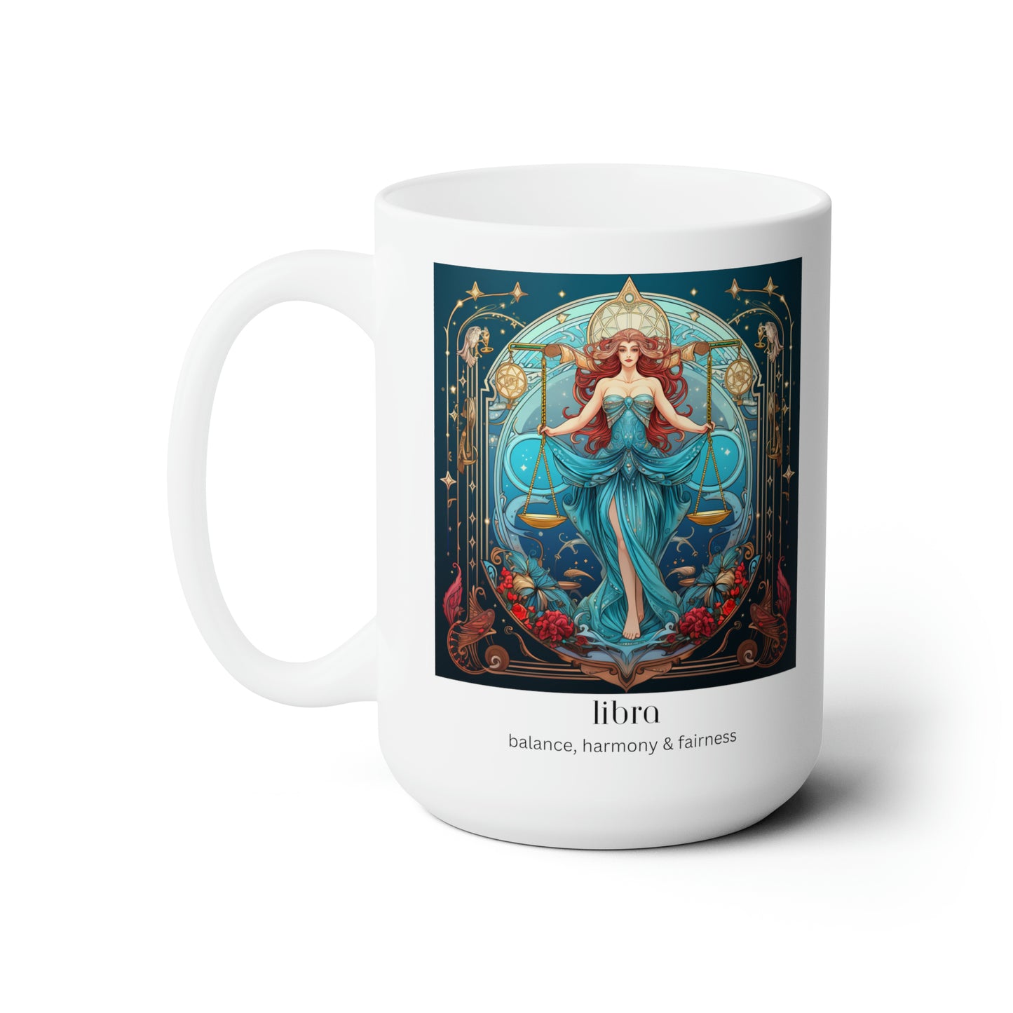 Libra Zodiac Ceramic Mug 15oz