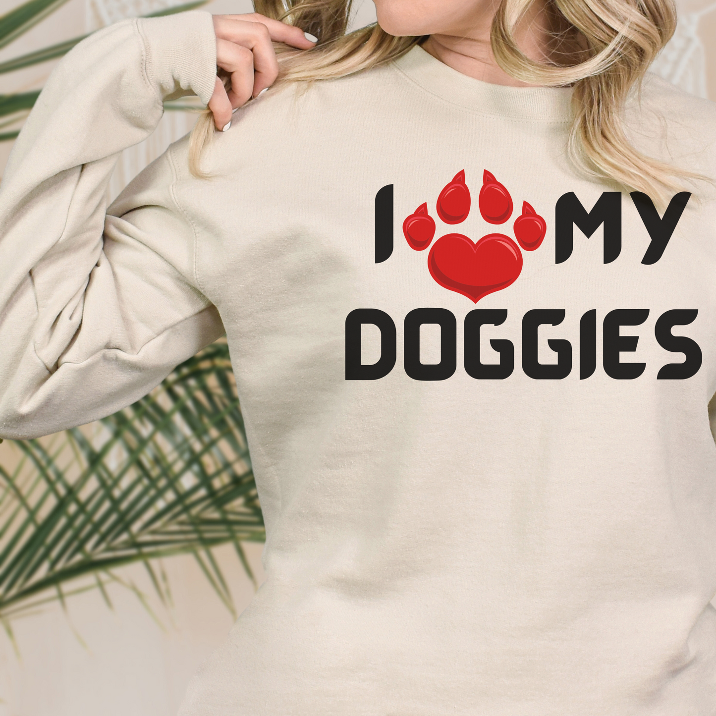 I love my Doggies Unisex Heavy Blend™ Crewneck Sweatshirt