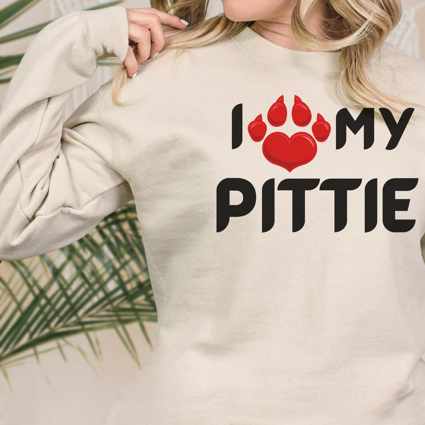 I love my Pittie Unisex Heavy Blend™ Crewneck Sweatshirt