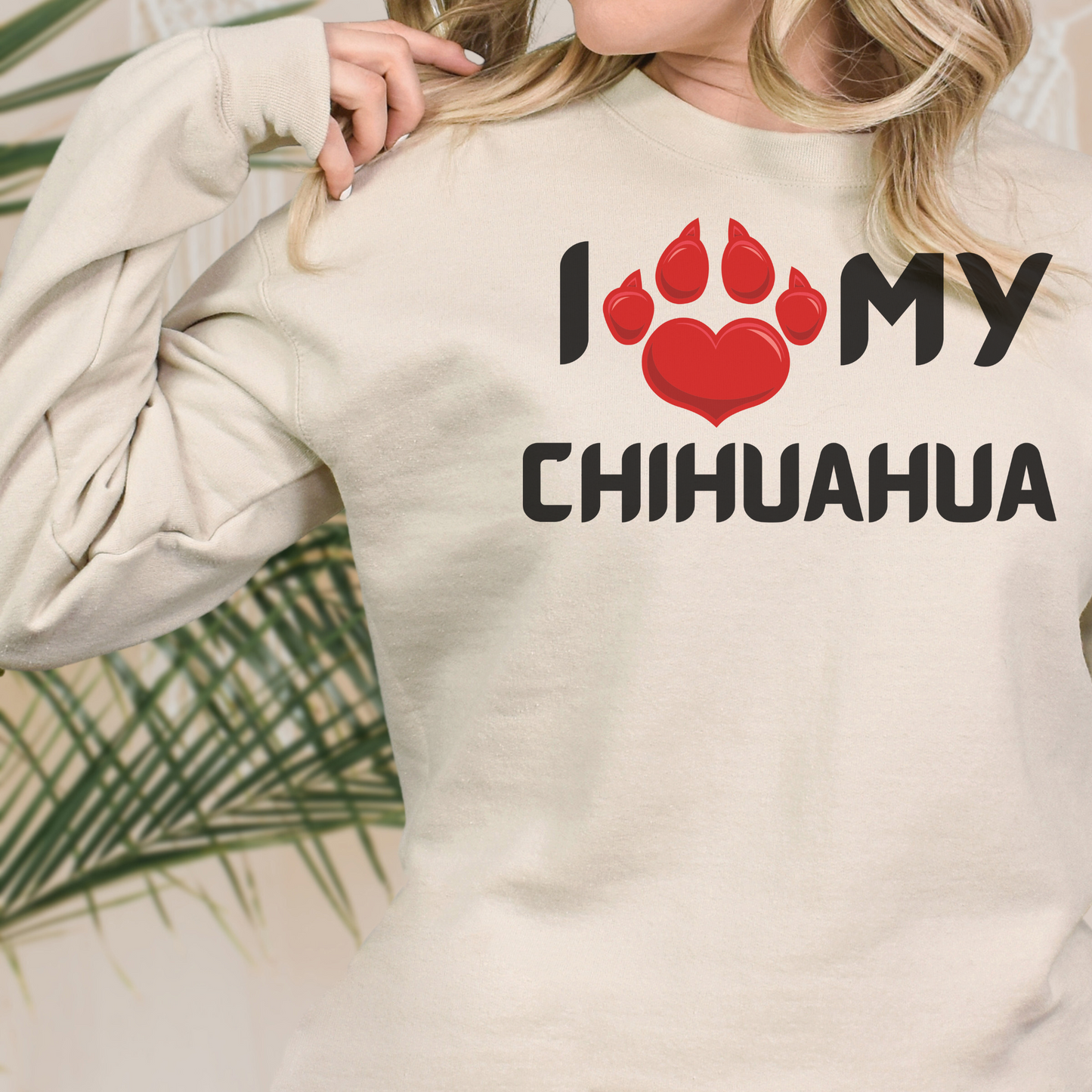 I love my Chihuahua Unisex Heavy Blend™ Crewneck Sweatshirt