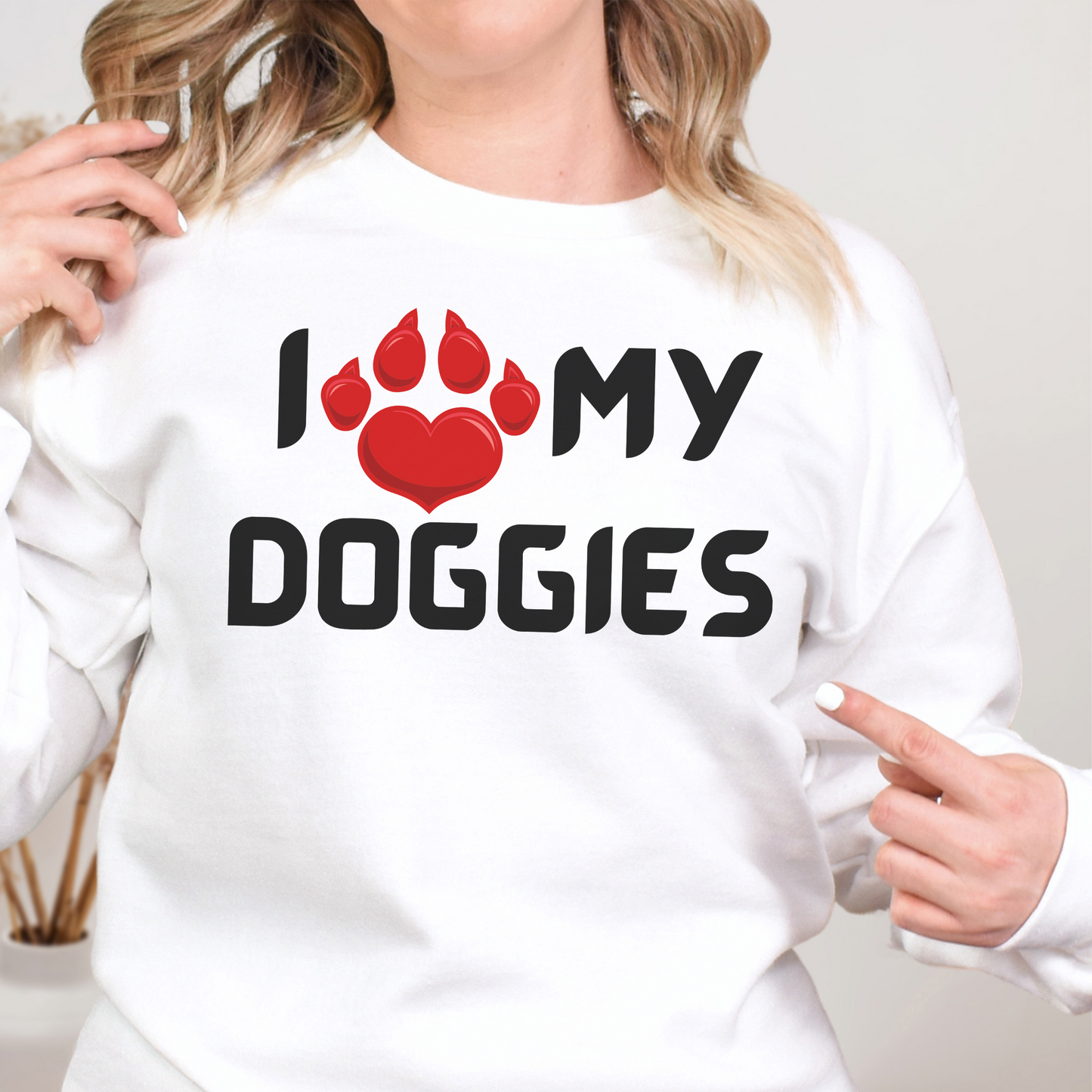 I love my Doggies Unisex Heavy Blend™ Crewneck Sweatshirt