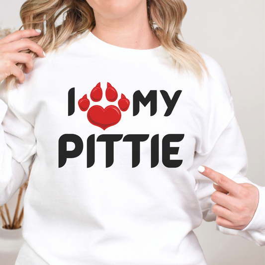 I love my Pittie Unisex Heavy Blend™ Crewneck Sweatshirt