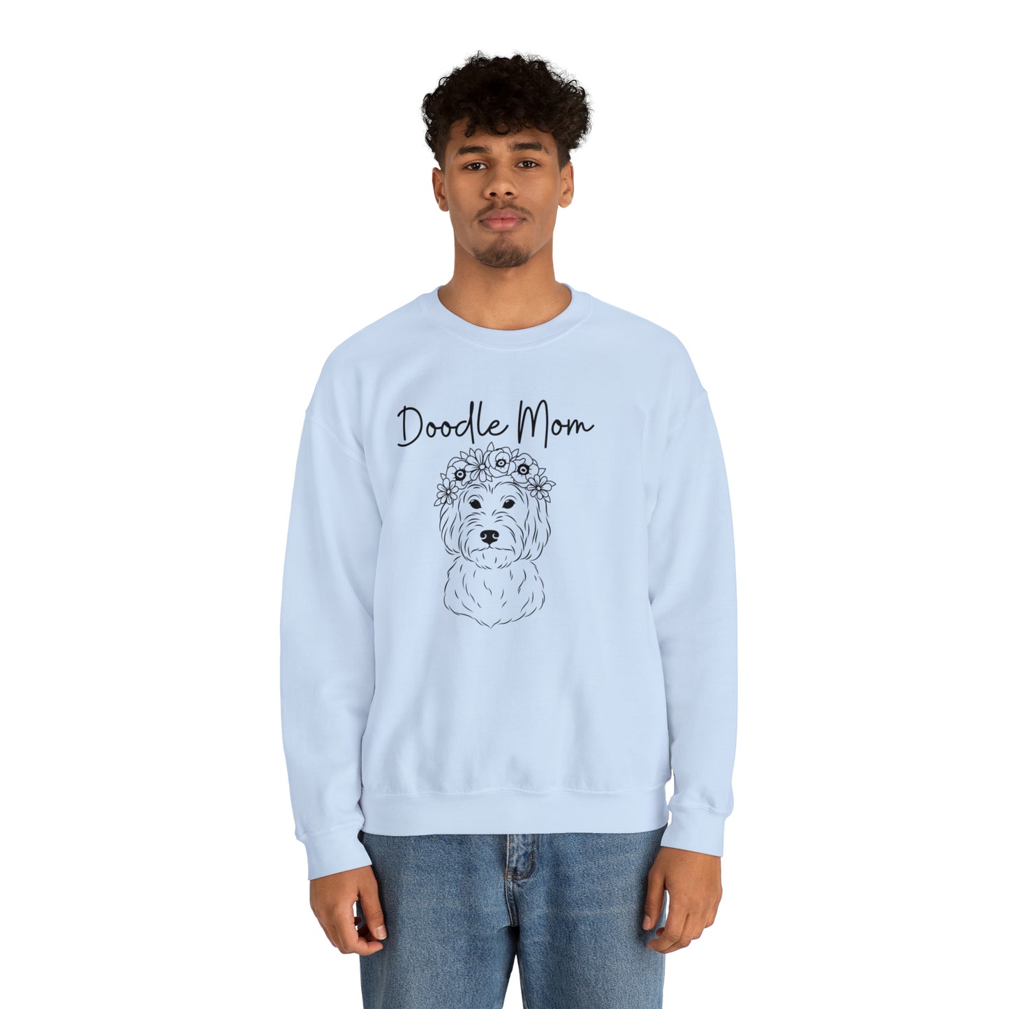 Doodle mom Unisex Heavy Blend™ Crewneck Sweatshirt