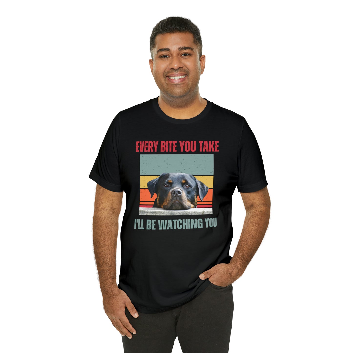 Dog Every bite Rottweiler Unisex Jersey Short Sleeve Tee