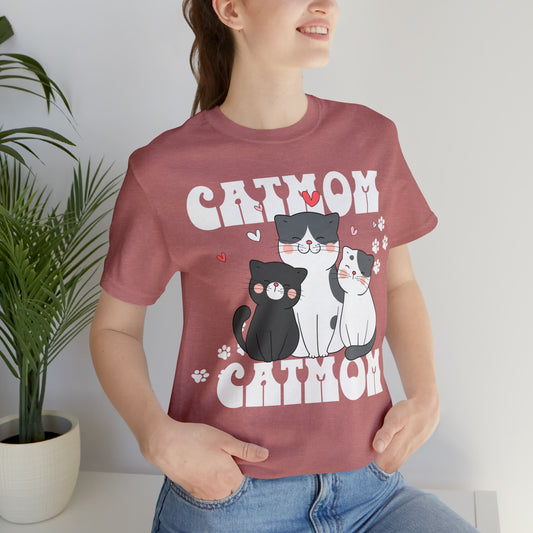 Cat Mom 3 adorable cats Tee