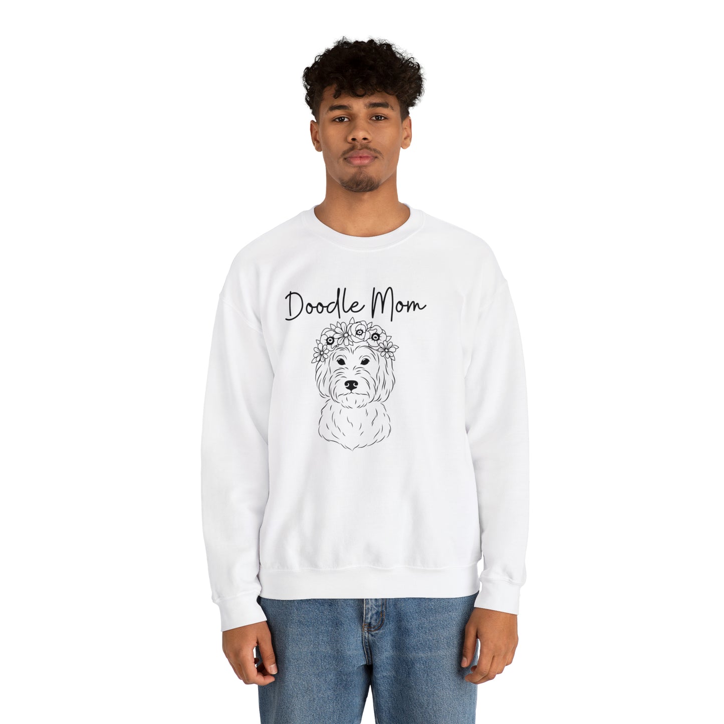 Doodle mom Unisex Heavy Blend™ Crewneck Sweatshirt