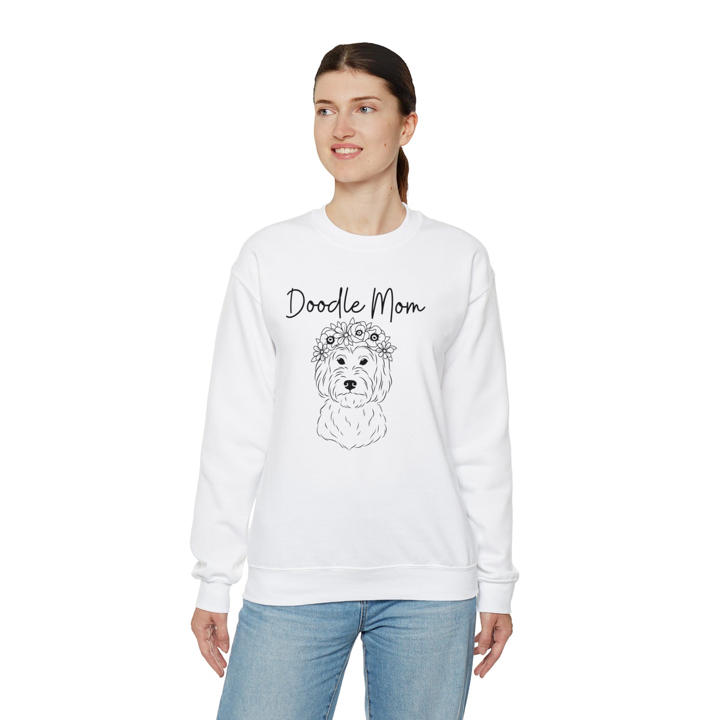 Doodle mom Unisex Heavy Blend™ Crewneck Sweatshirt