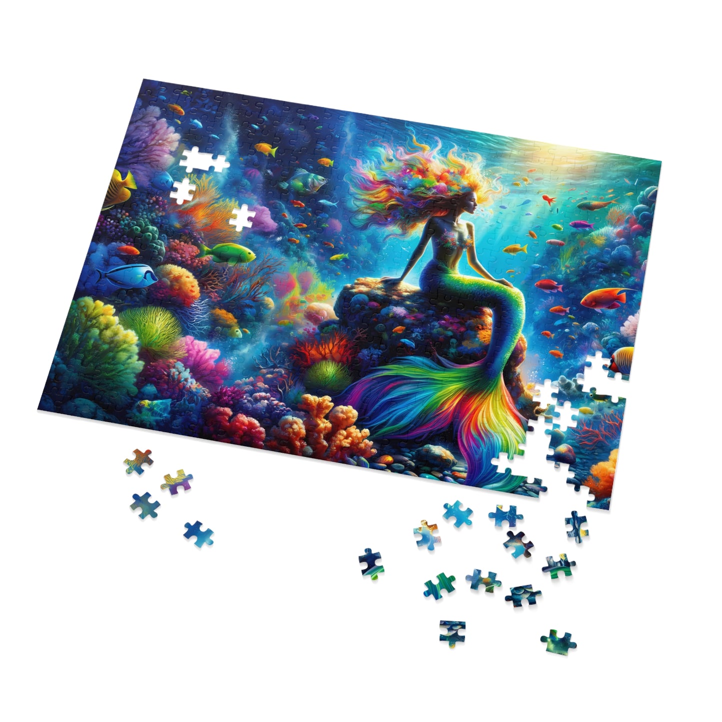 Mermaid Paradise Jigsaw Puzzle  500 or 1000-Piece w/Tin