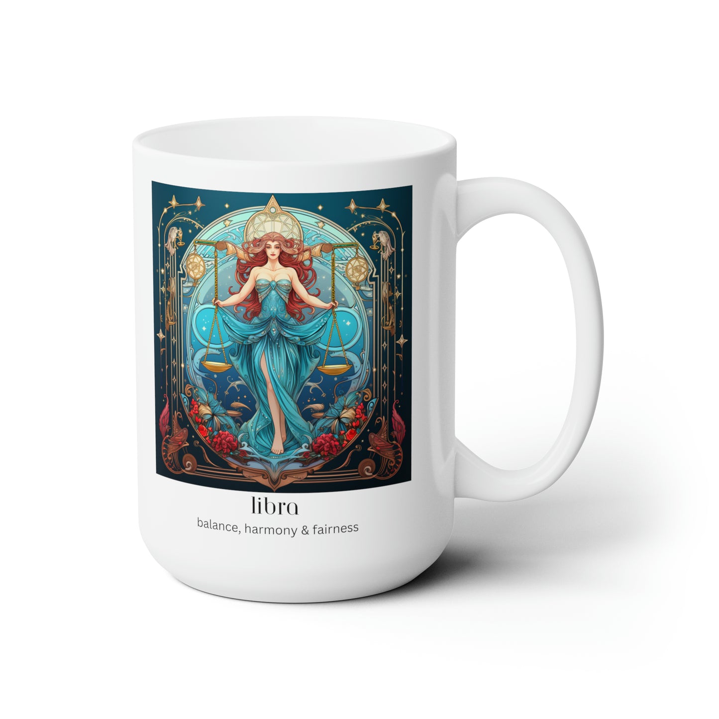 Libra Zodiac Ceramic Mug 15oz