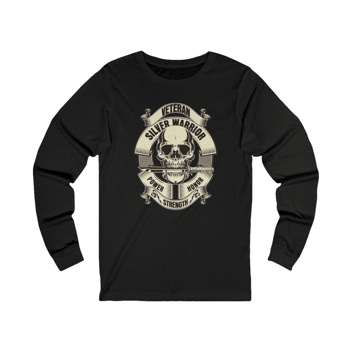 SIlver Warrior Veteran Unisex Garment-dyed Long Sleeve T-Shirt