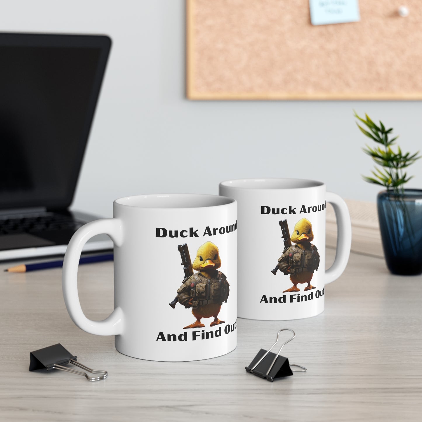 Funny Duck Around Ceramic Mug 11oz