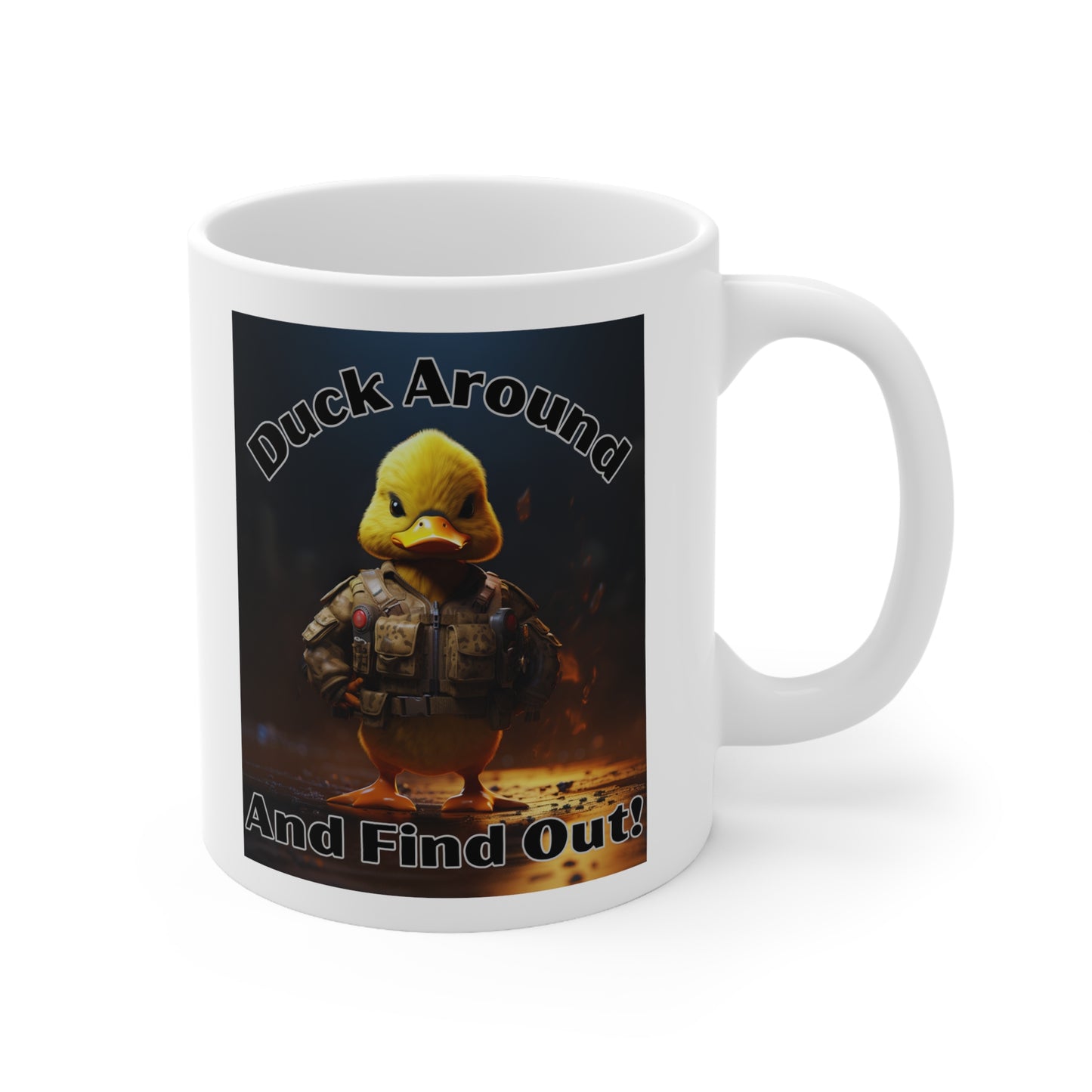 Duck Around Graphic Ceramic Mug 11oz