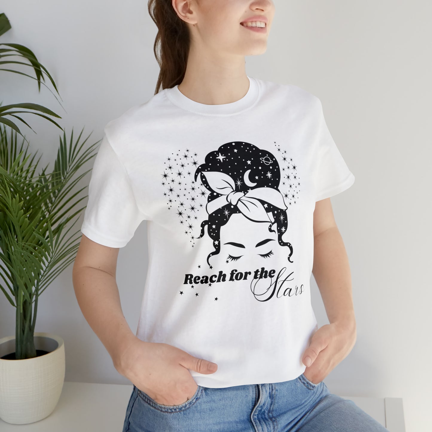 Messy Bun. Reach for the Stars Tee