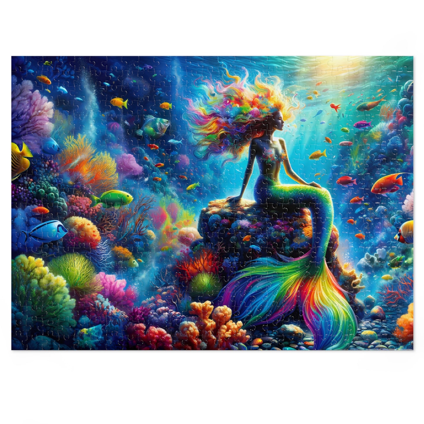 Mermaid Paradise Jigsaw Puzzle  500 or 1000-Piece w/Tin