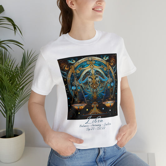 Libra Zodiac Balance Short Sleeve Tee