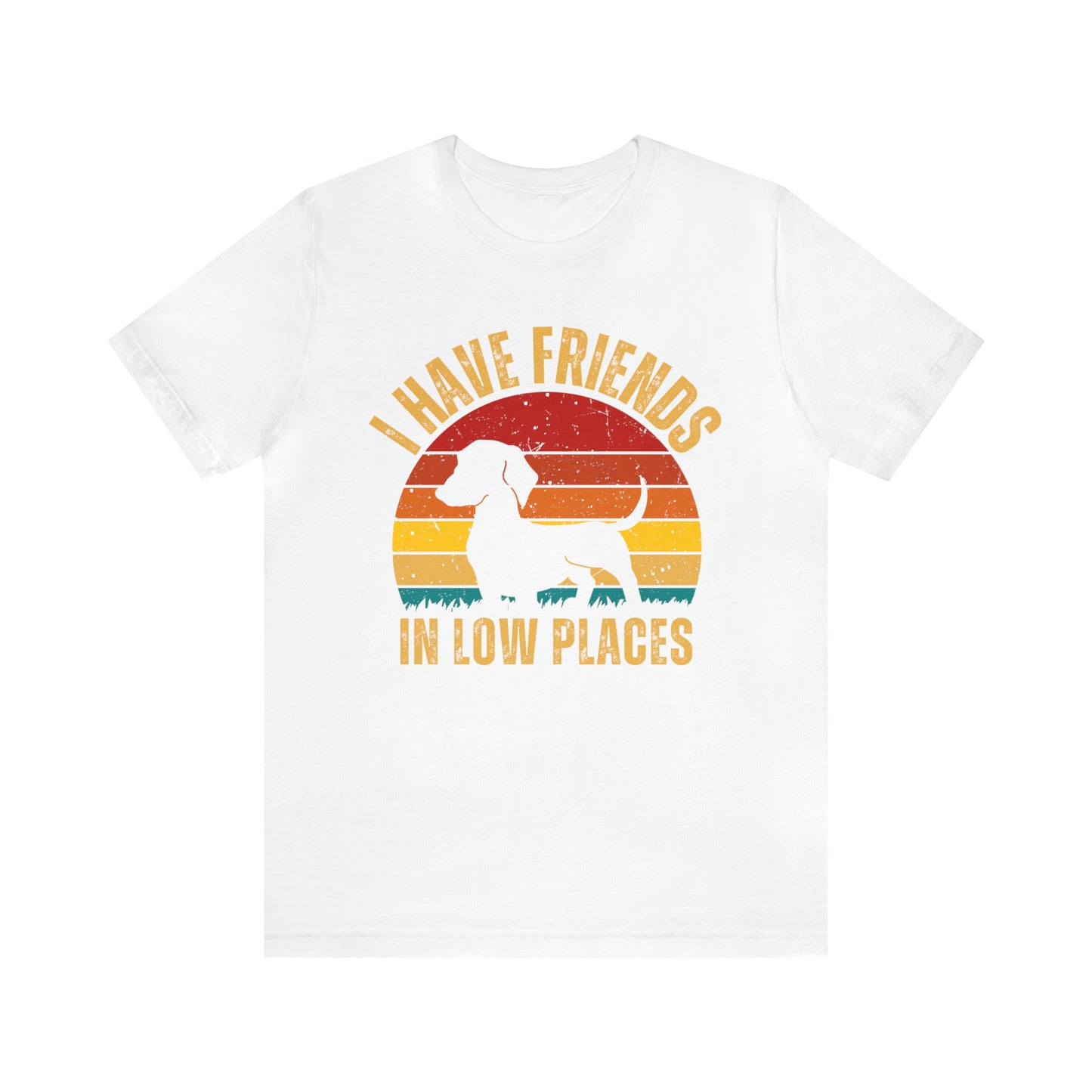 Friends in Low Places Dachshund Dog Sleeve Tee