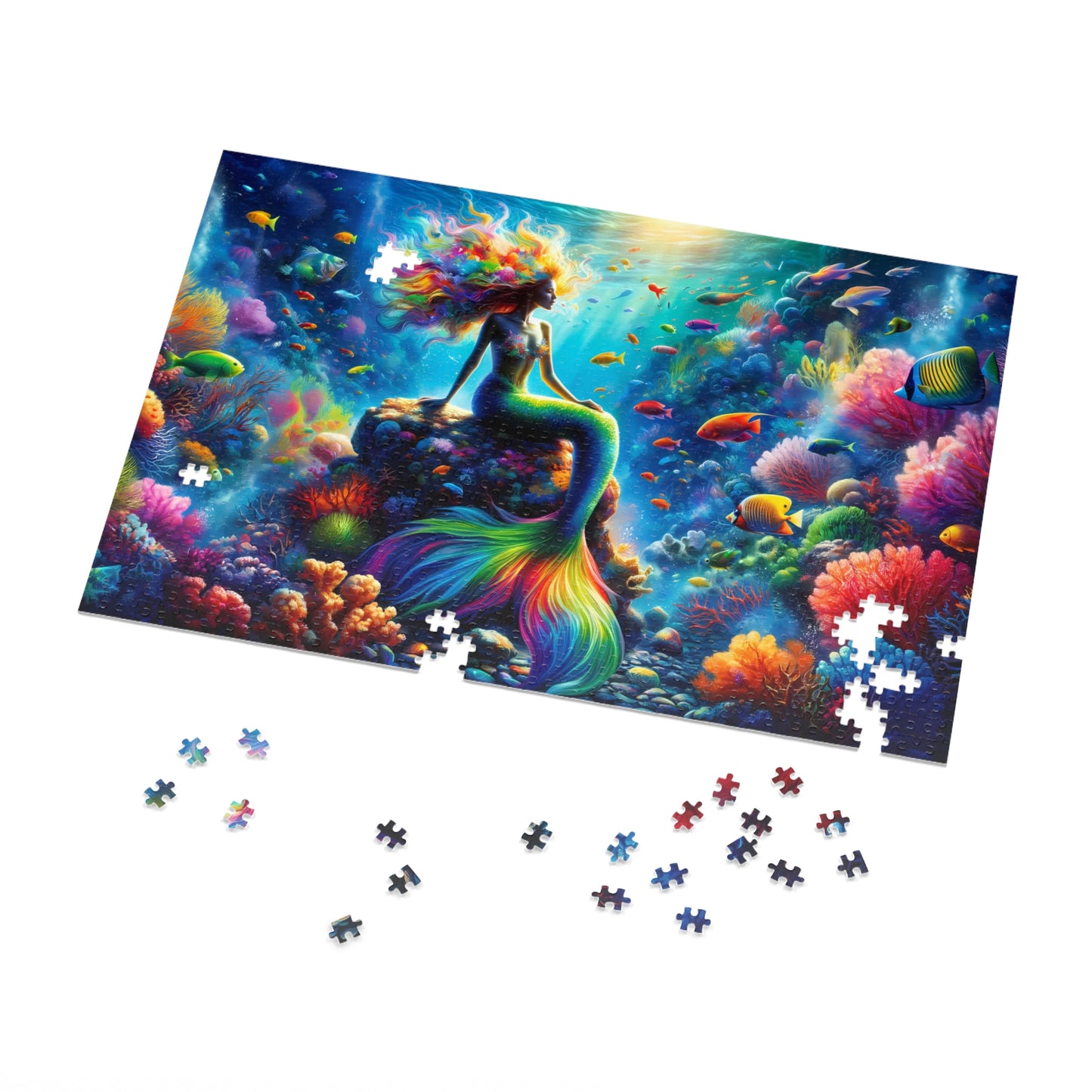 Mermaid Paradise Jigsaw Puzzle  500 or 1000-Piece w/Tin