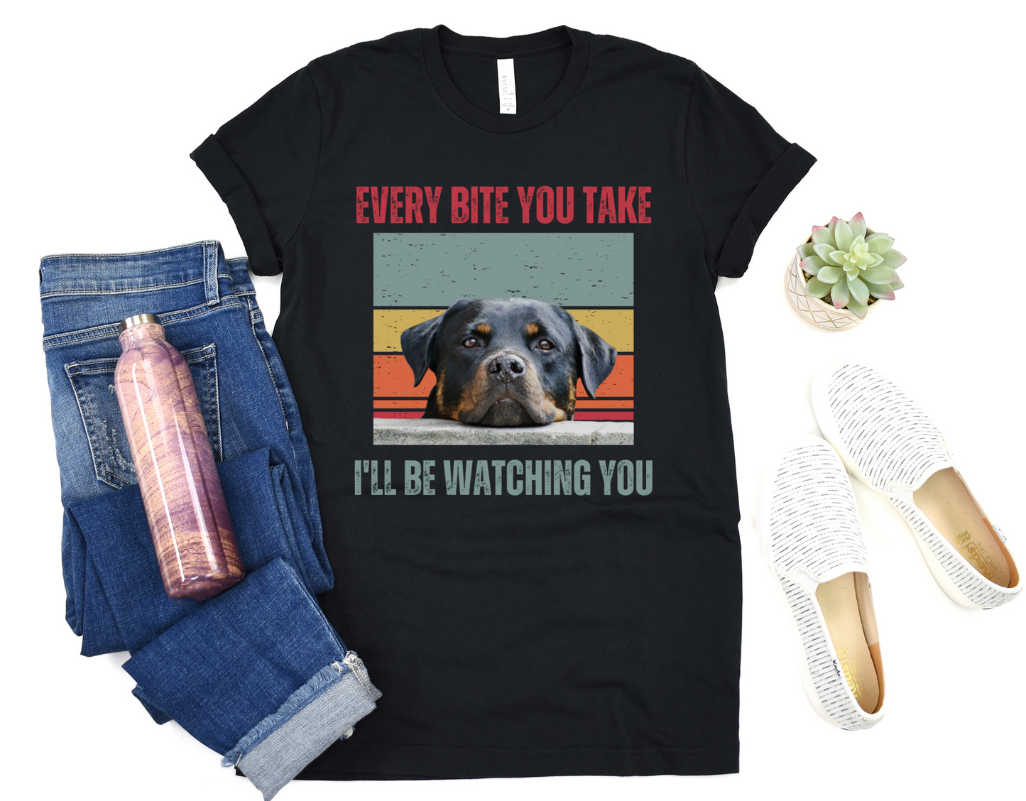 Dog Every bite Rottweiler Unisex Jersey Short Sleeve Tee